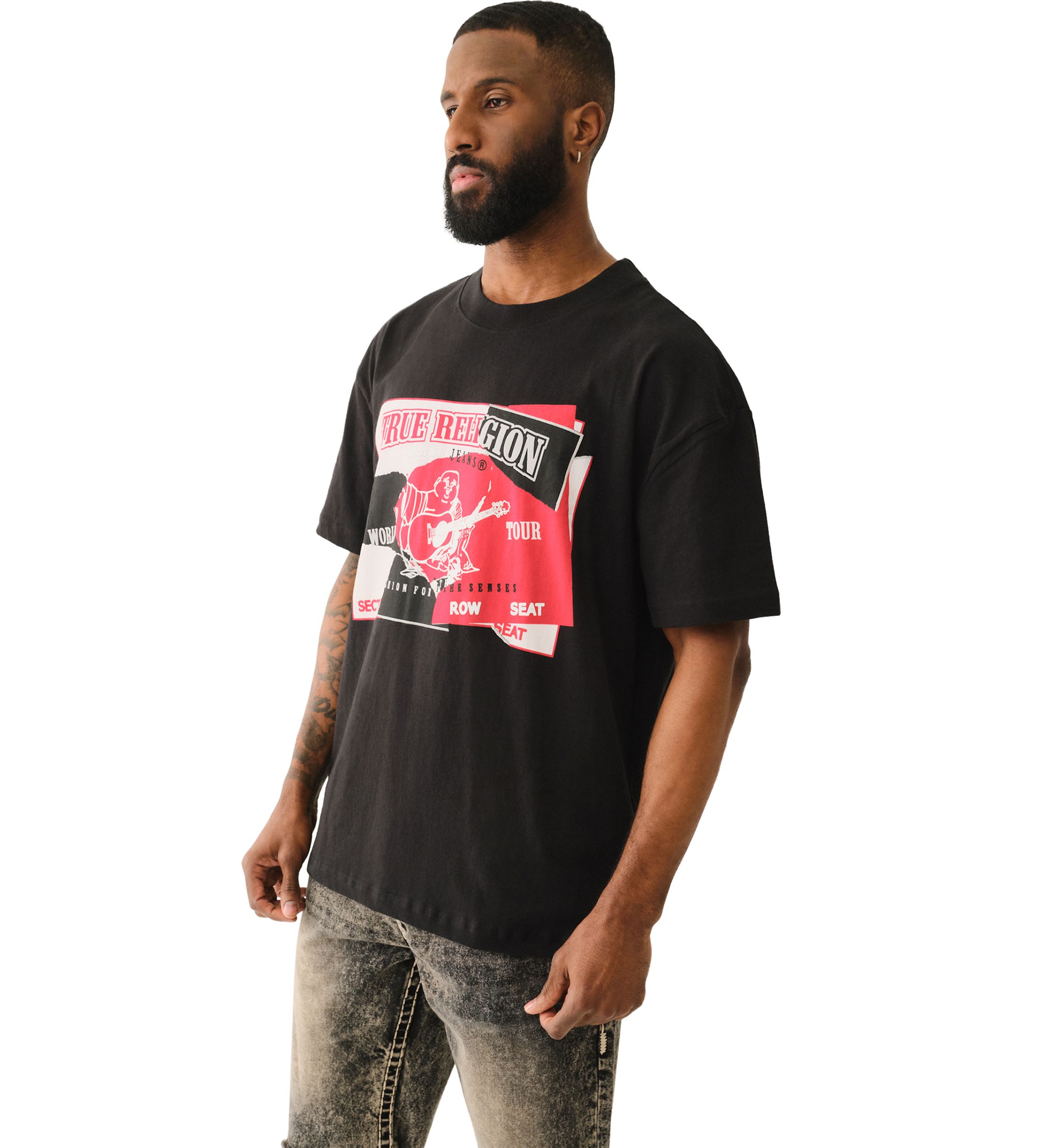 Torn Logo Heavyweight Short Sleeve Graphic T-Shirt 