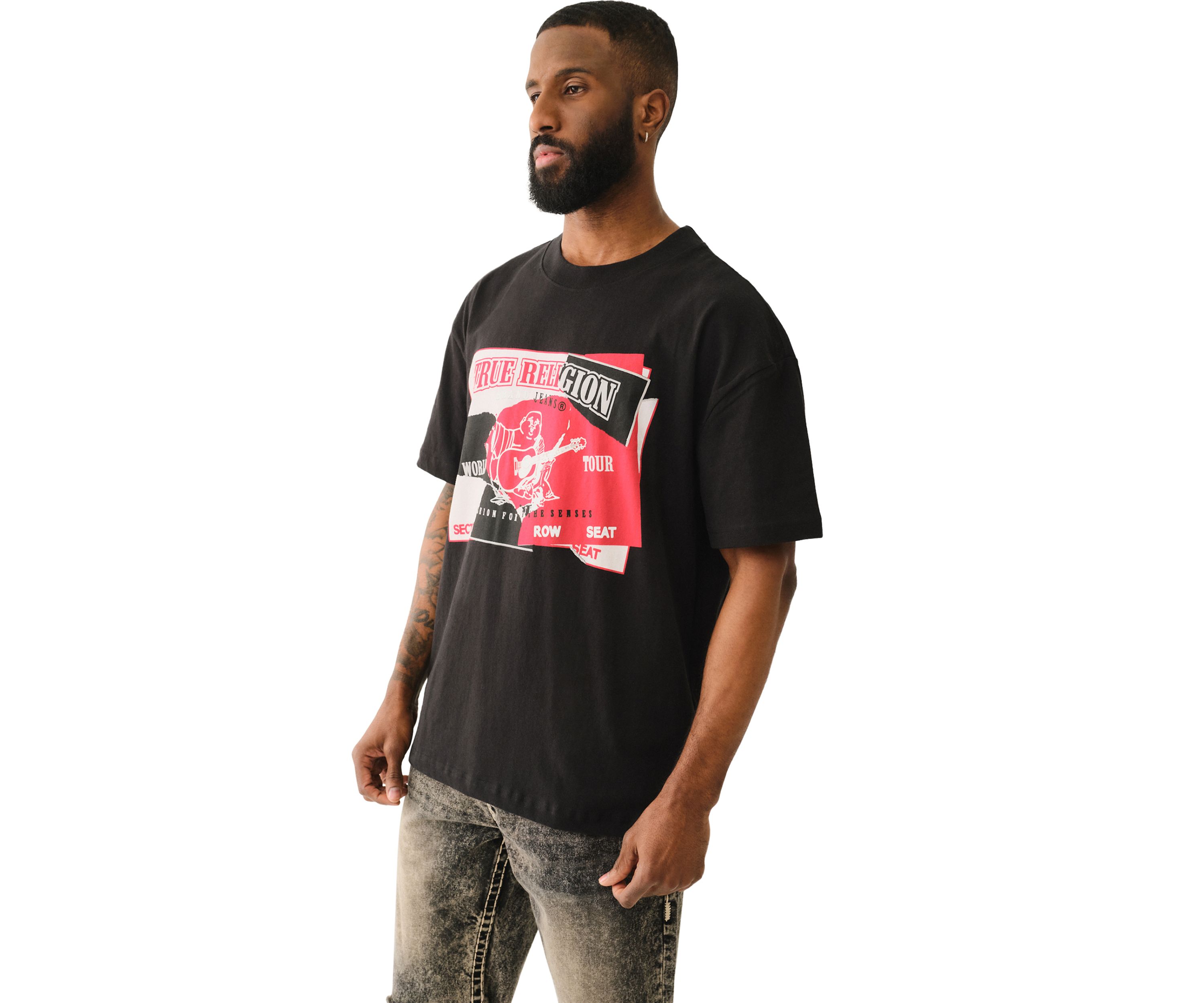 Torn Logo Heavyweight Short Sleeve Graphic T-Shirt 