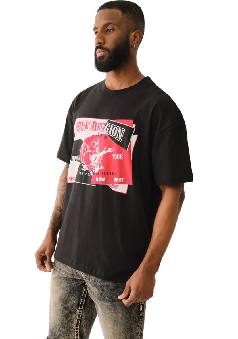 Torn Logo Heavyweight Short Sleeve Graphic T-Shirt 