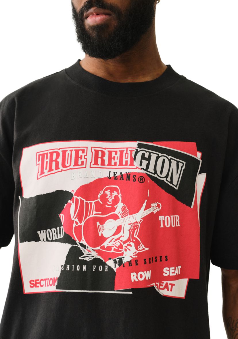 Torn Logo Heavyweight Short Sleeve Graphic T-Shirt 