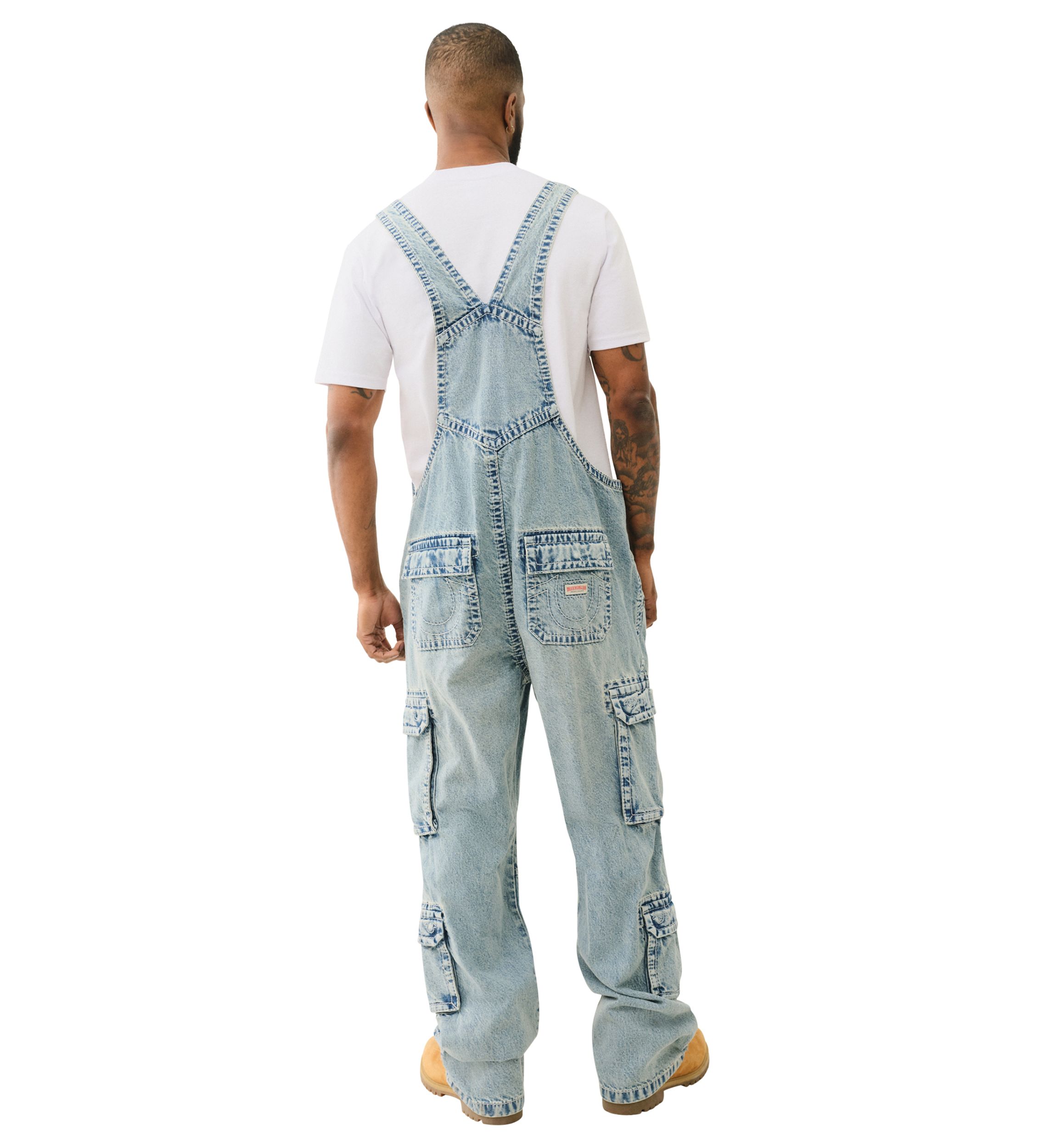 Mens Double Cargo Big T Overalls