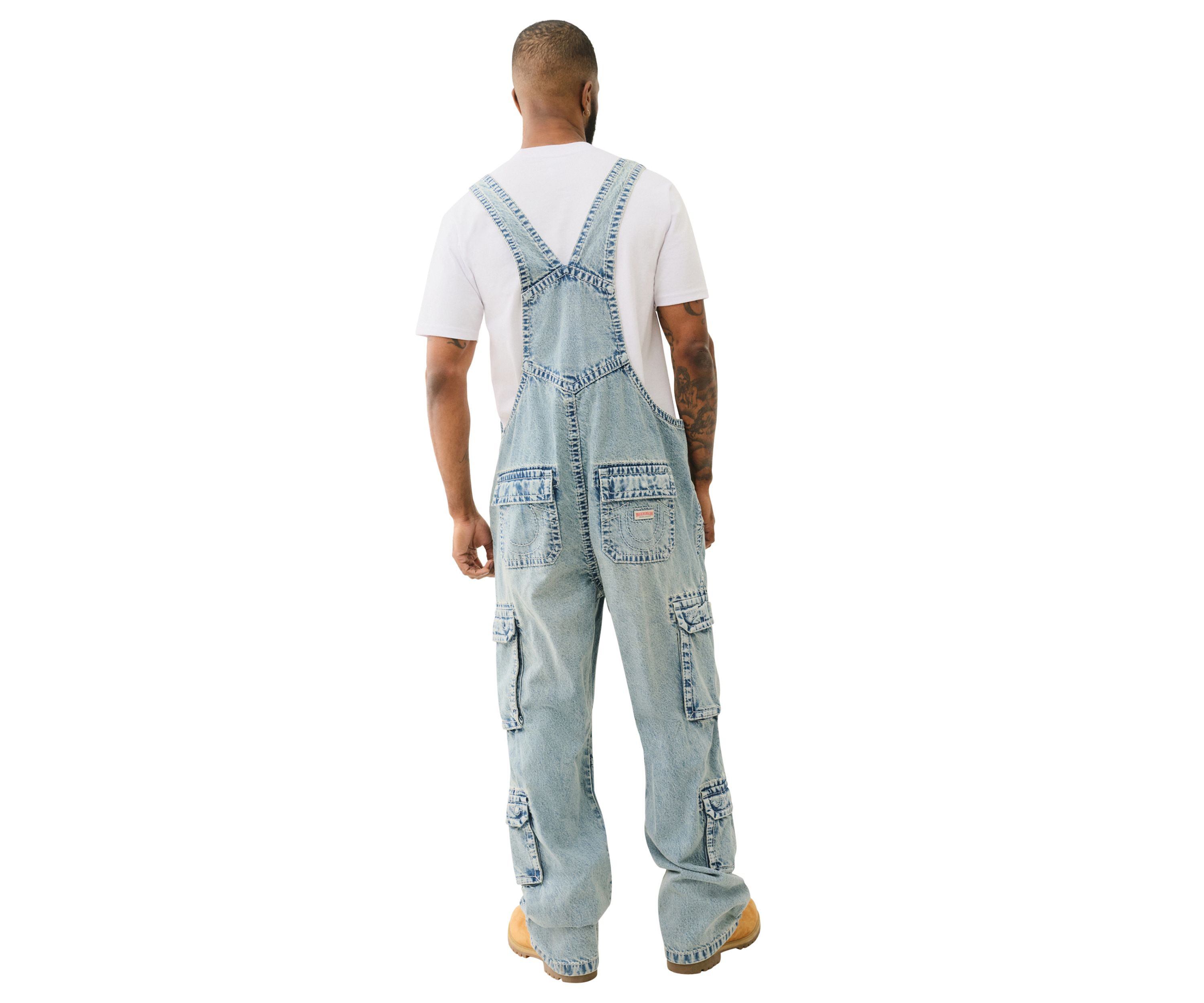 Mens Double Cargo Big T Overalls