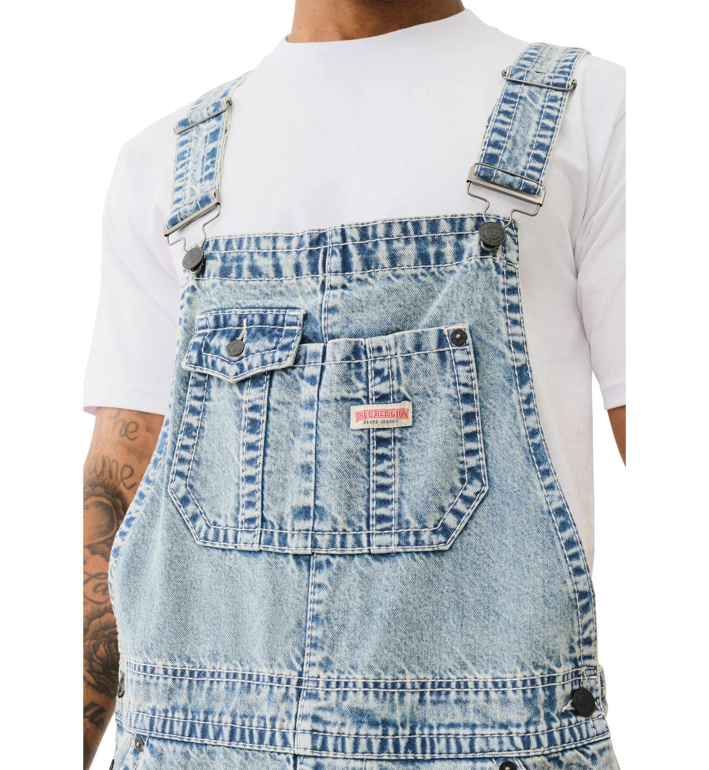 Mens Double Cargo Big T Overalls