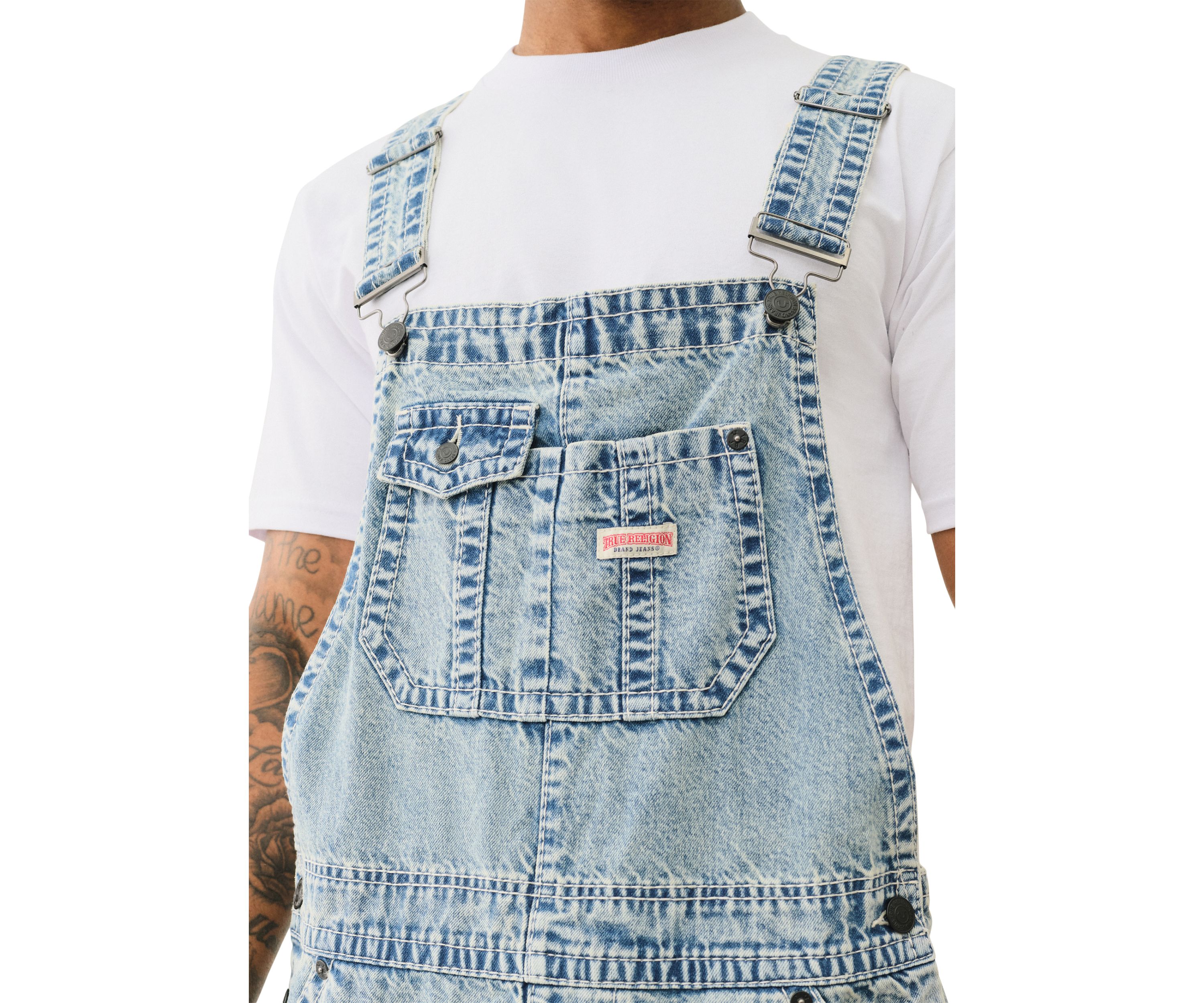 Mens Double Cargo Big T Overalls