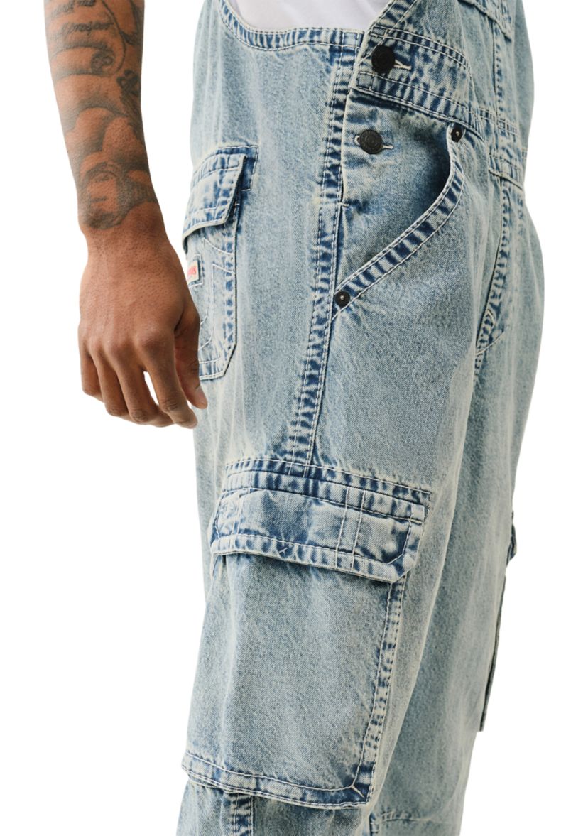 Mens Double Cargo Big T Overalls