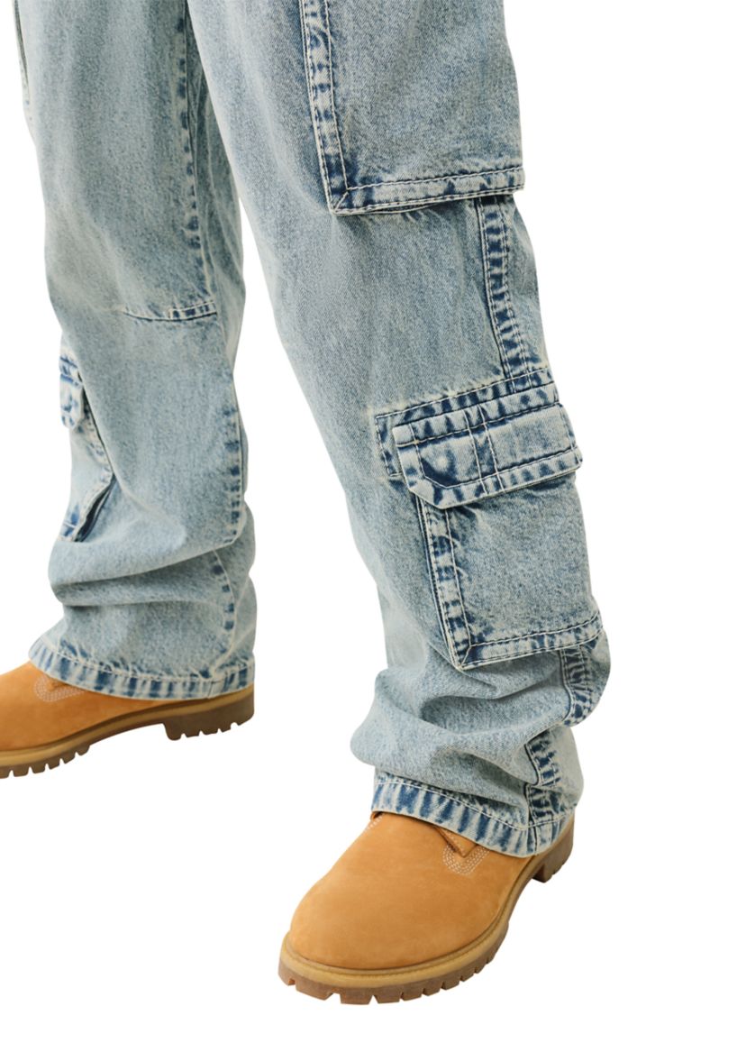 Mens Double Cargo Big T Overalls