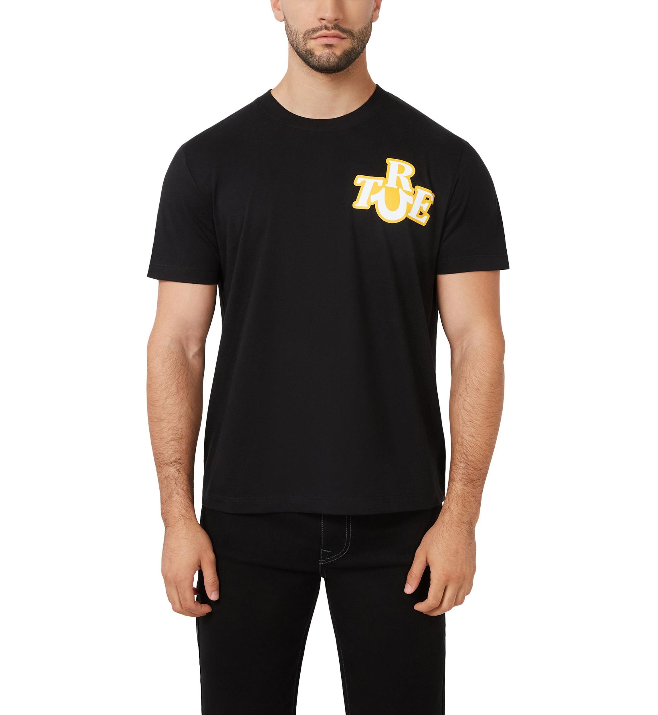 Short Sleeve Mixed Media Logo T-Shirt