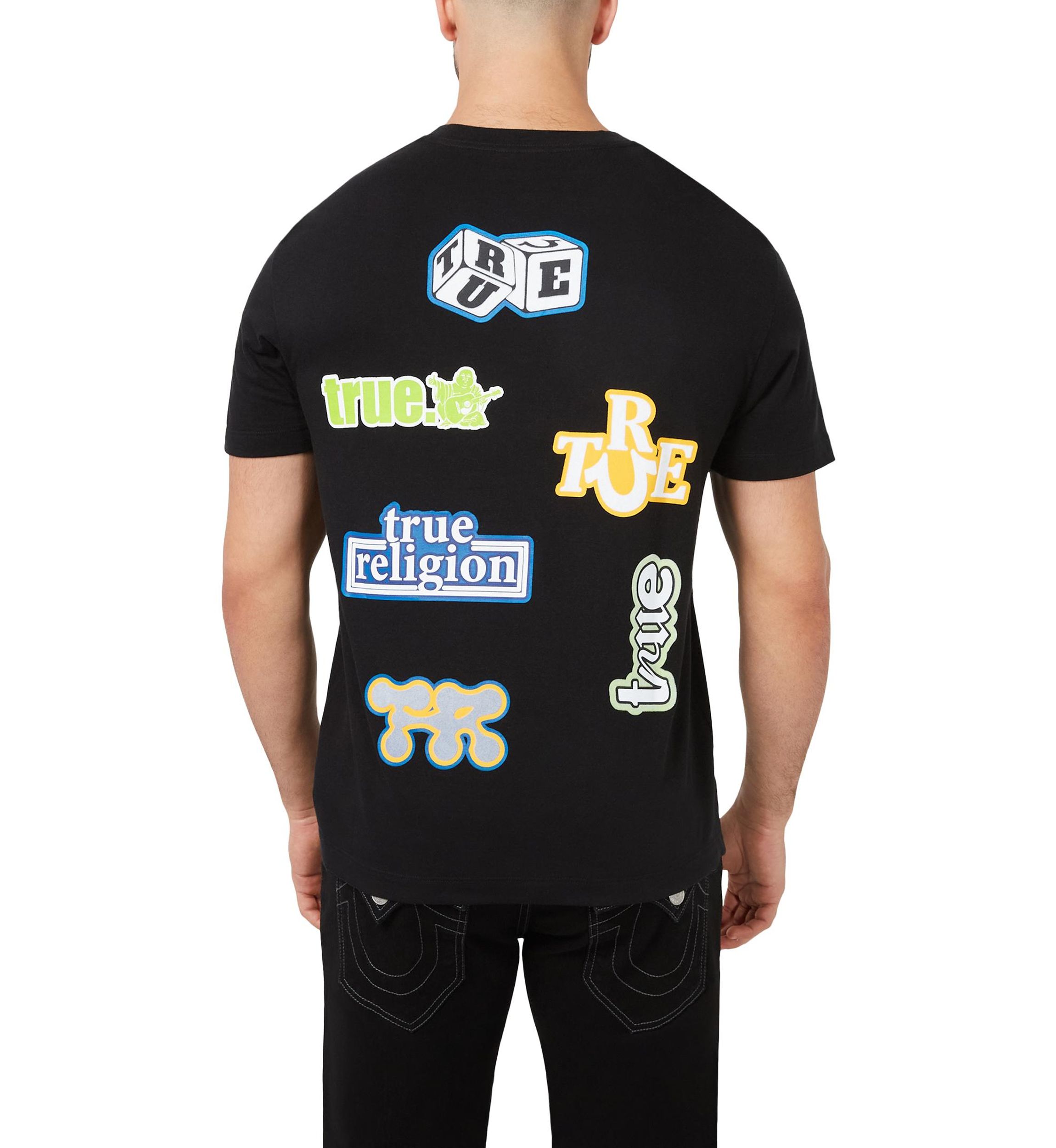 Short Sleeve Mixed Media Logo T-Shirt