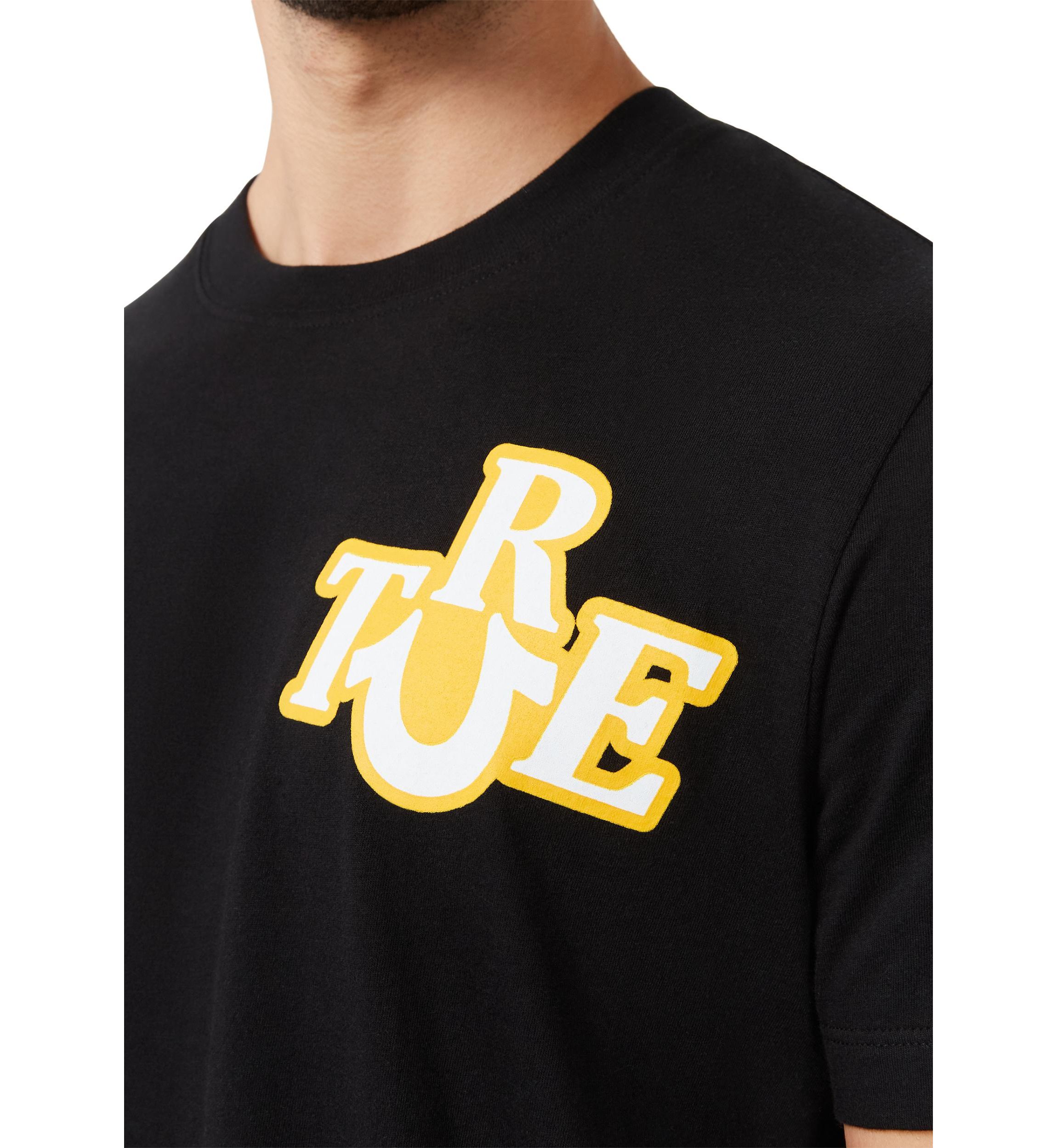 Short Sleeve Mixed Media Logo T-Shirt
