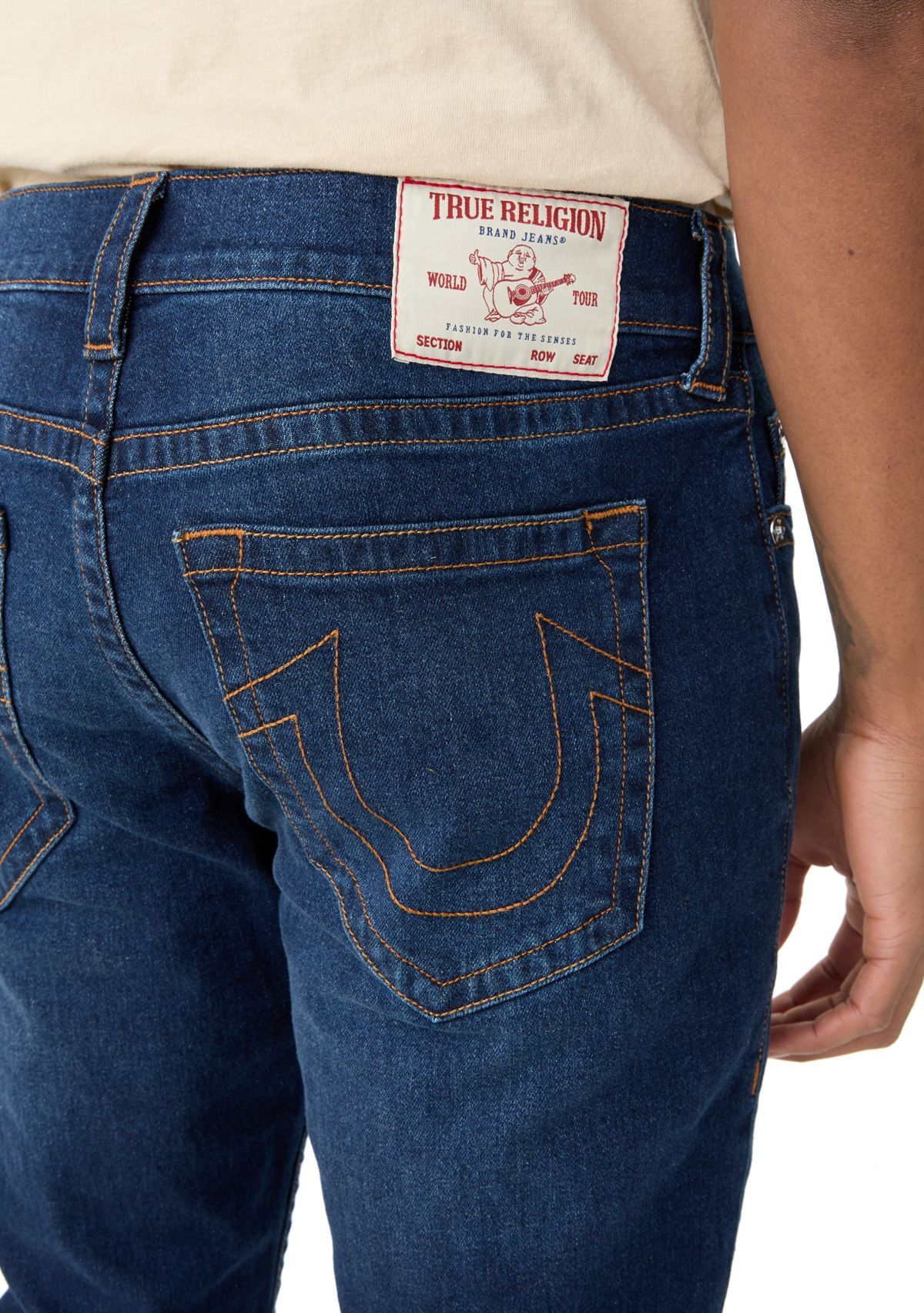 Mens Rocco Slim Single Needle Jeans