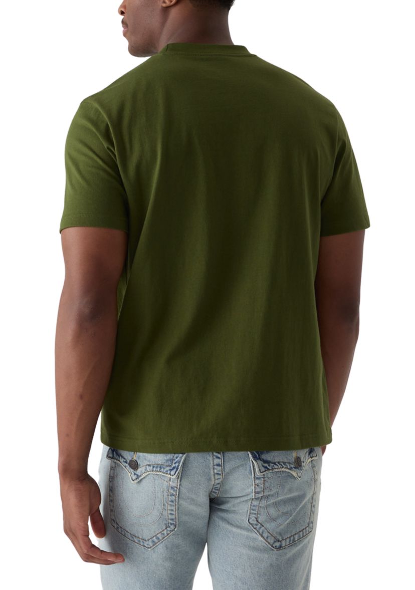 Mesh Appliqué Arch Logo Short Sleeve T-Shirt