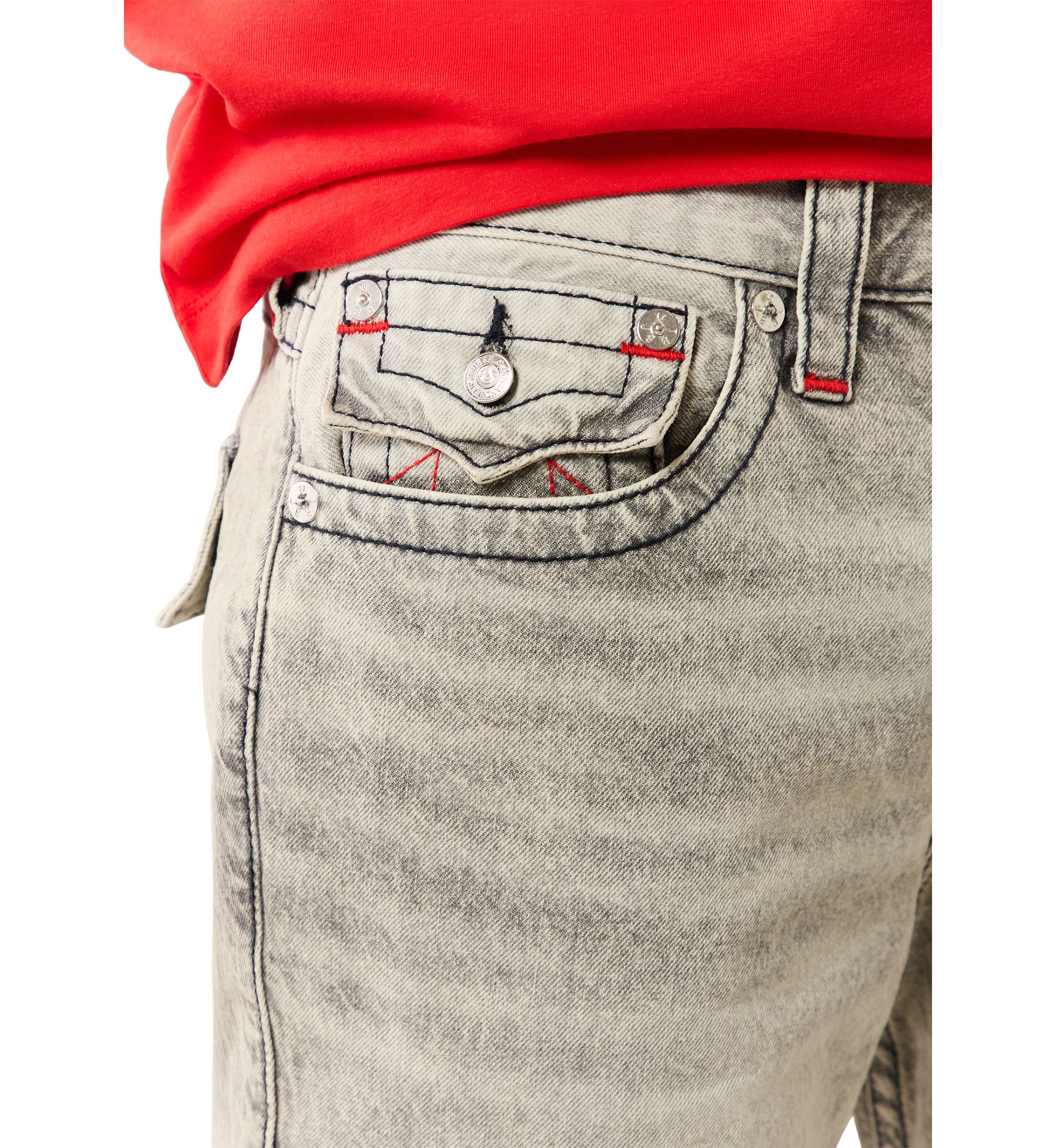 Ricky Fit Denim Flap Pocket Shorts