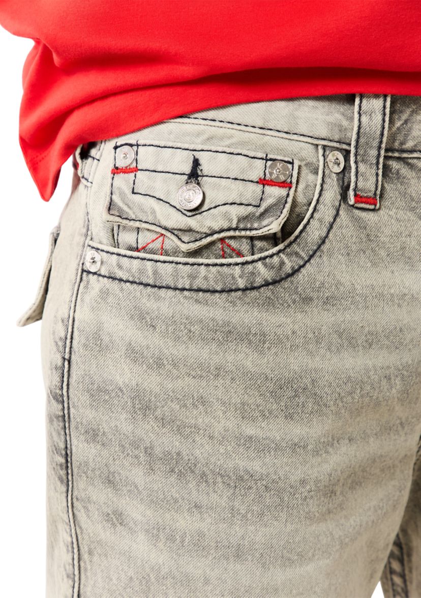 Ricky Fit Denim Flap Pocket Shorts