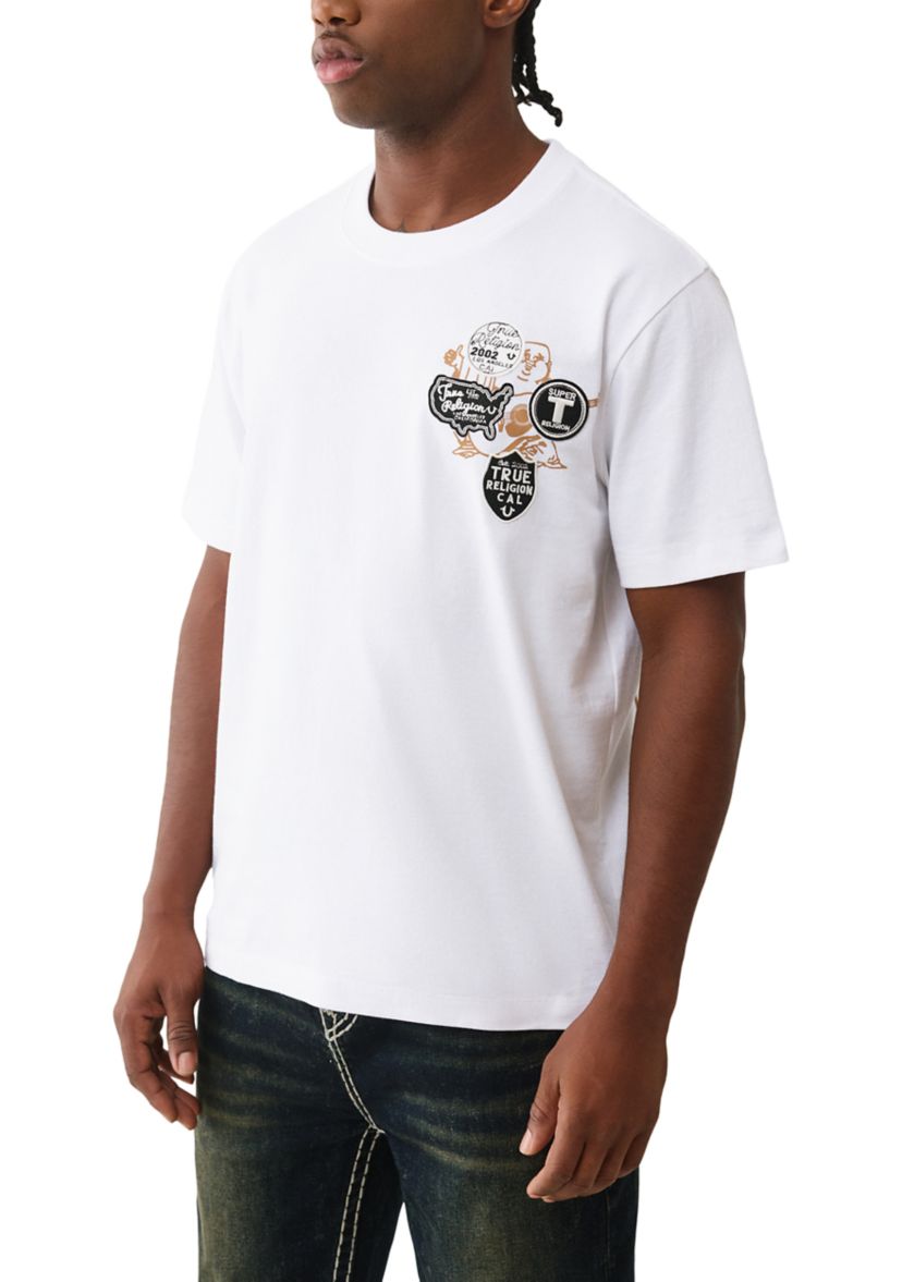 Buddha Patch Short Sleeve Graphic T-Shirt