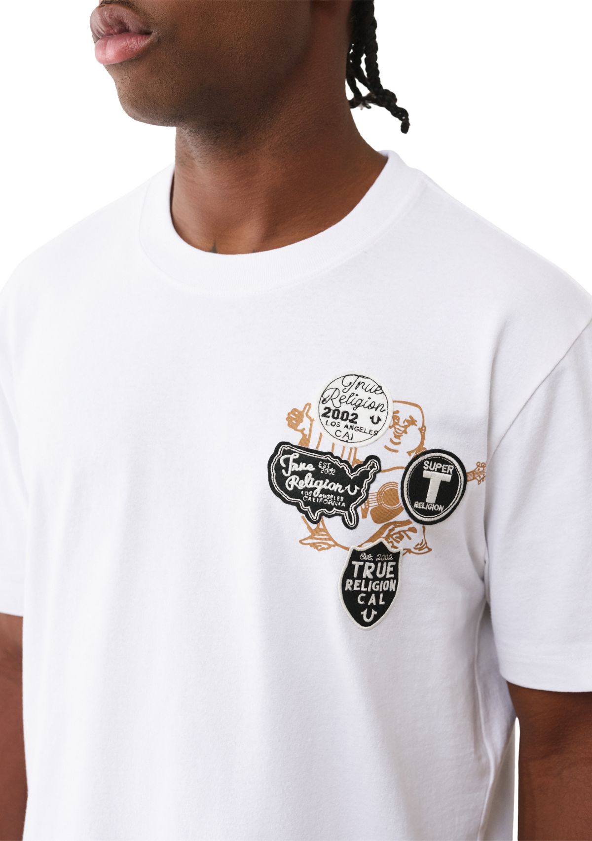 Buddha Patch Short Sleeve Graphic T-Shirt