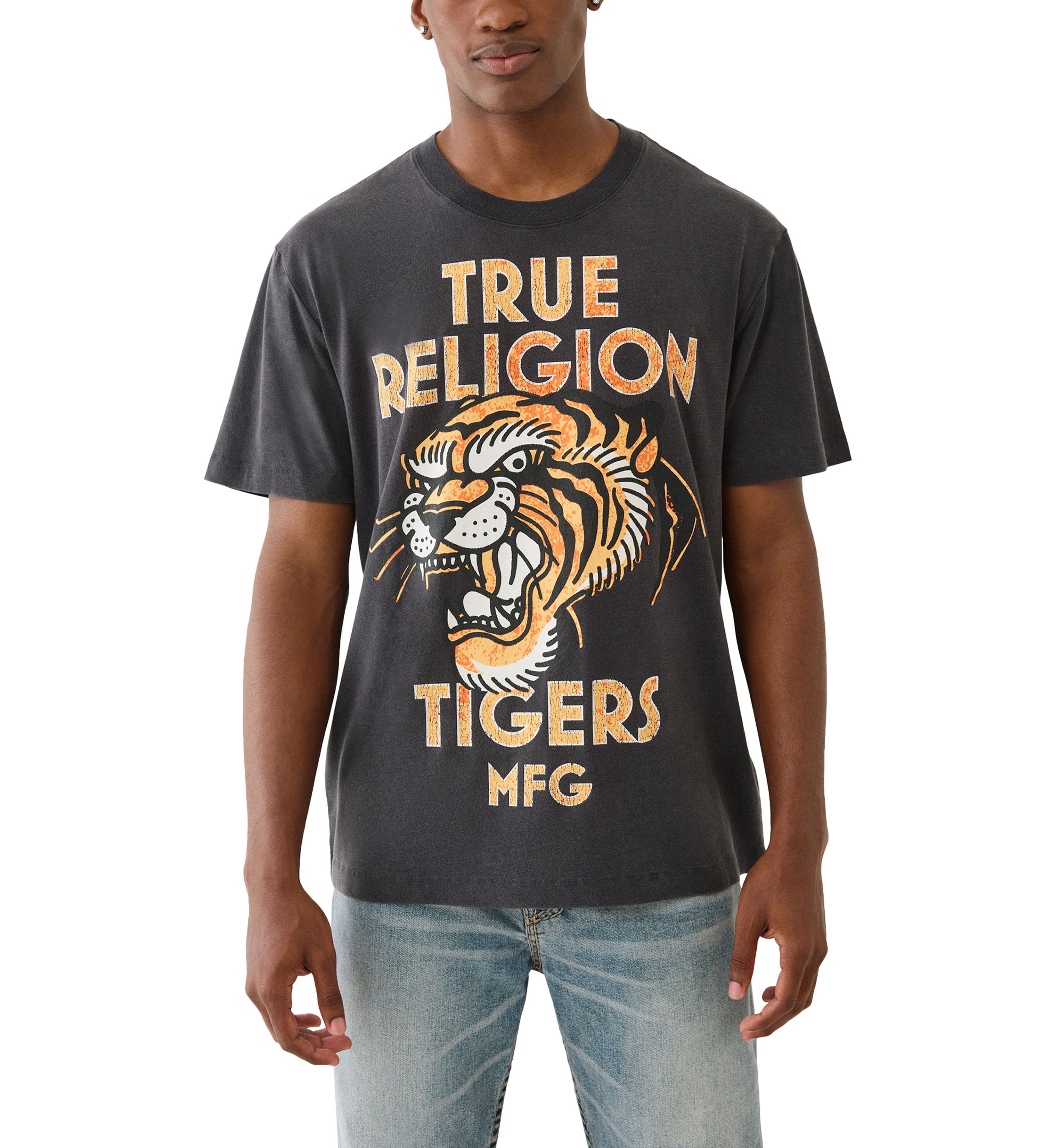 Tiger Vintage Logo Short Sleeve T-Shirt