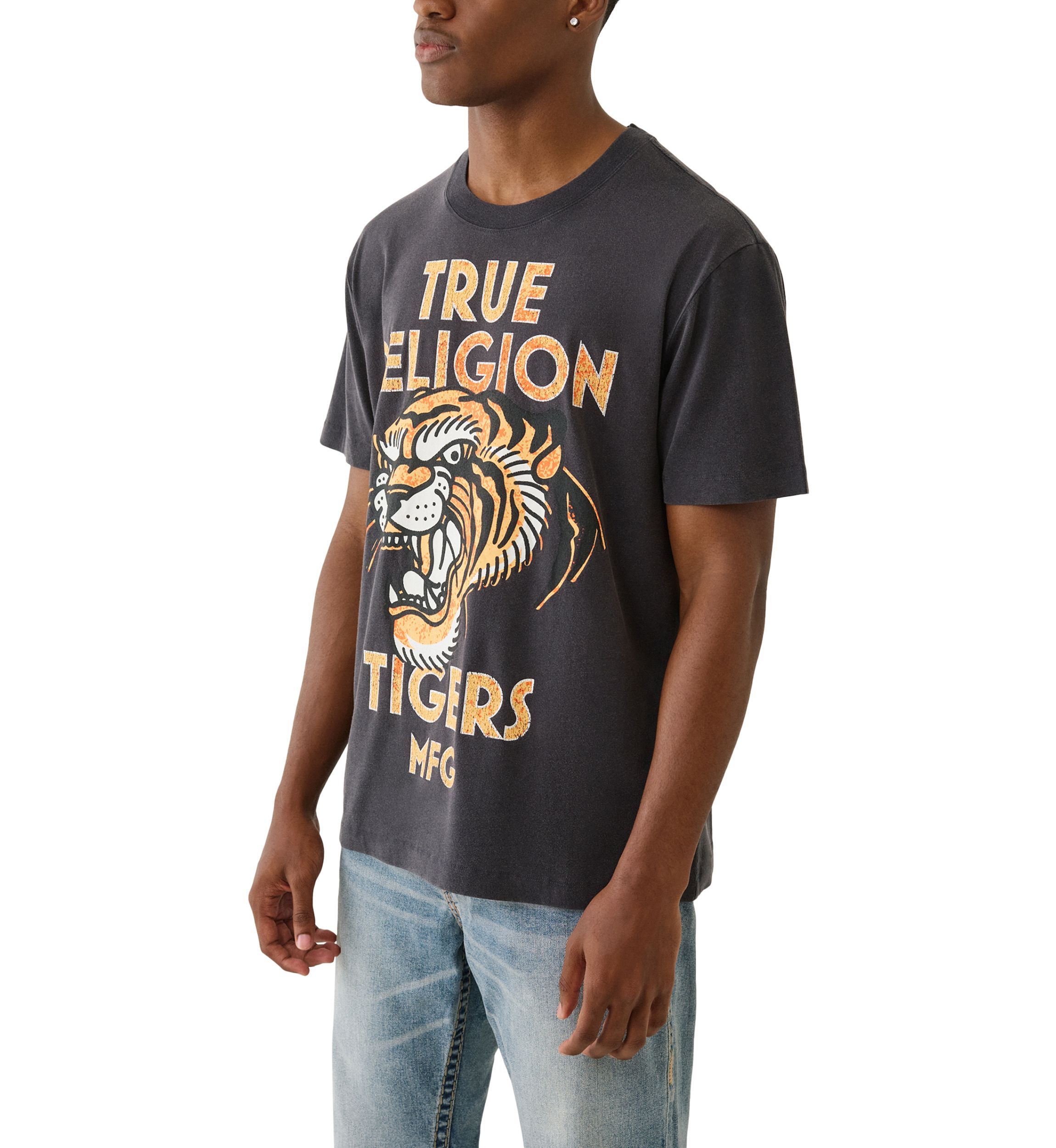Tiger Vintage Logo Short Sleeve T-Shirt