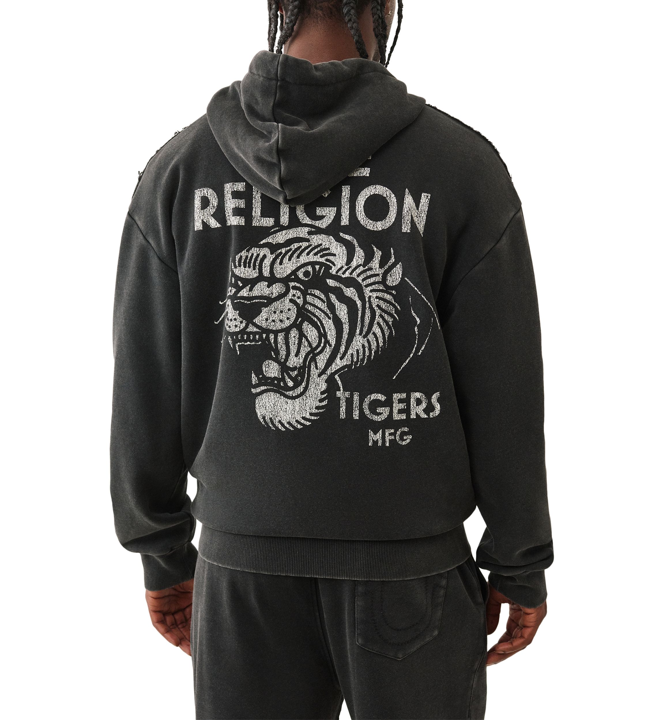 Tiger Vintage Logo Zip Hoodie