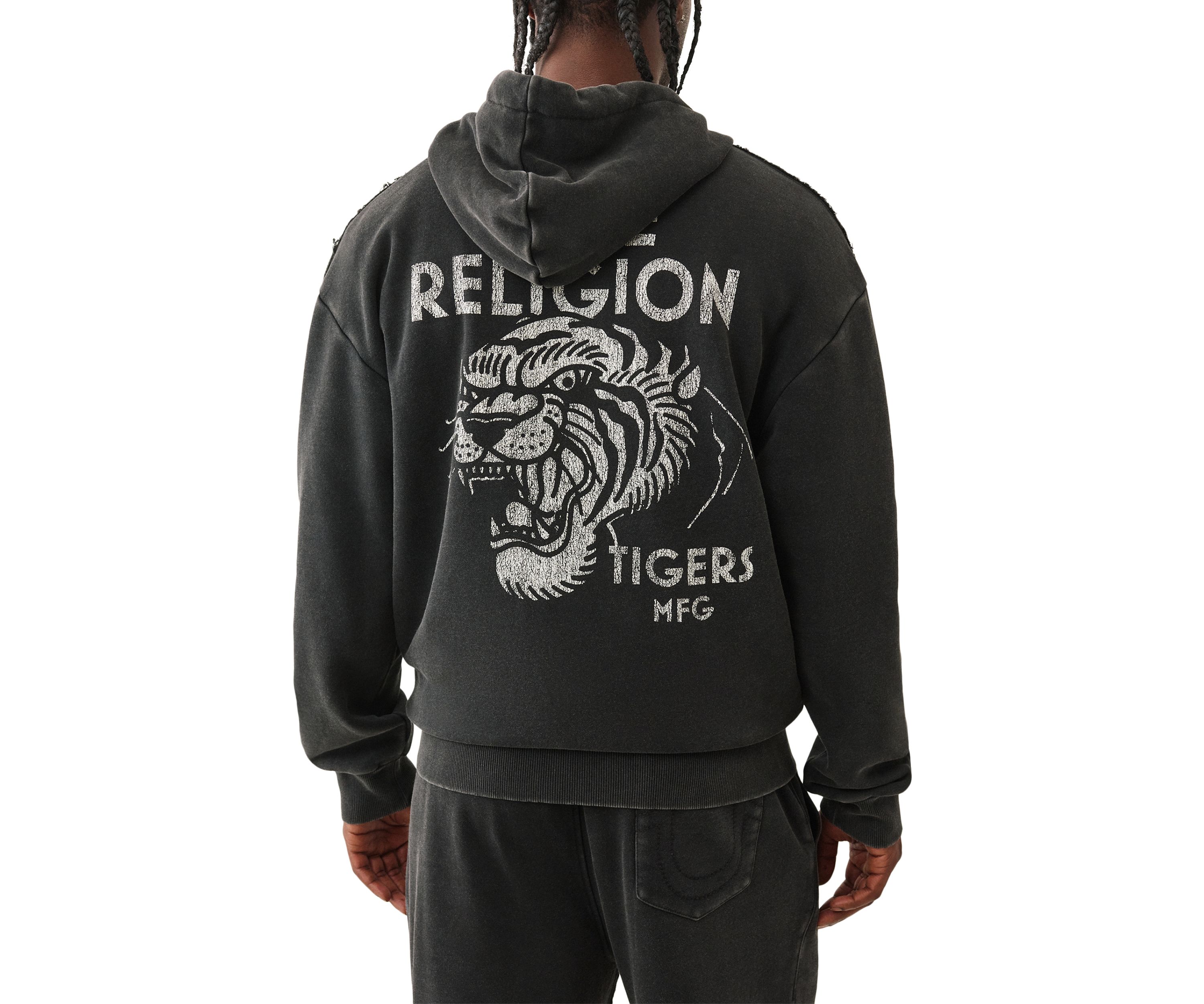 Tiger Vintage Logo Zip Hoodie