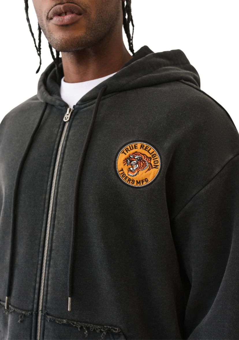 Tiger Vintage Logo Zip Hoodie