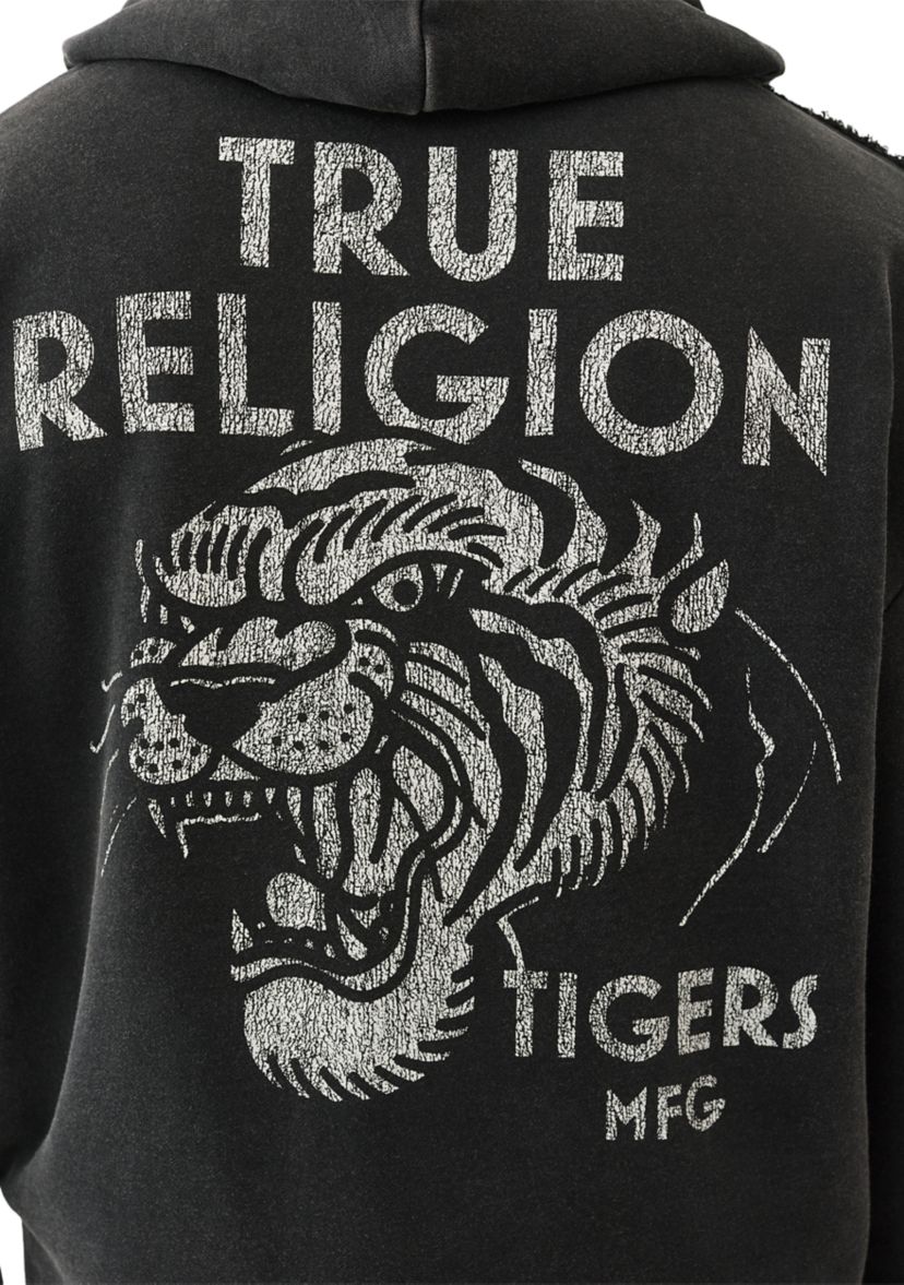 Tiger Vintage Logo Zip Hoodie