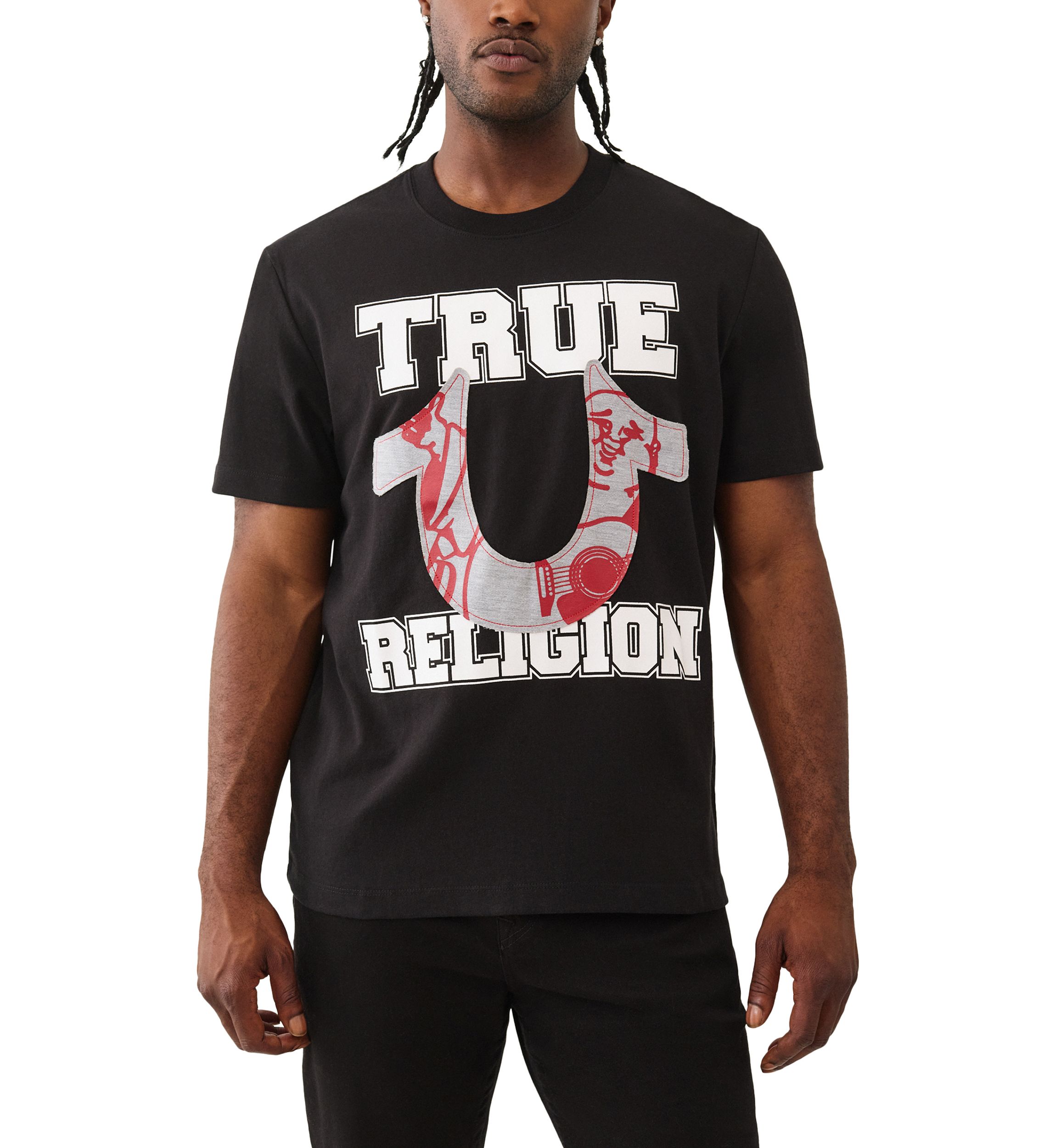 True Religion Terry Appliqué Logo Short Sleeve T-Shirt | Belk