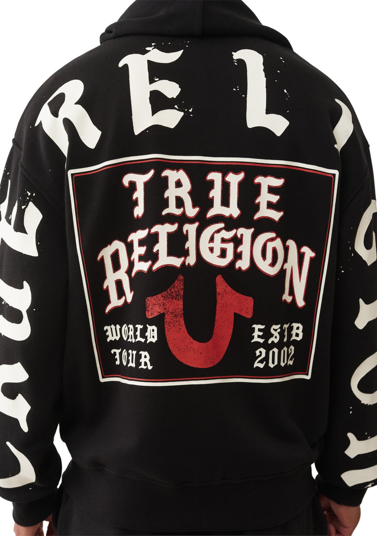 Mens Script Logo Zip Hoodie