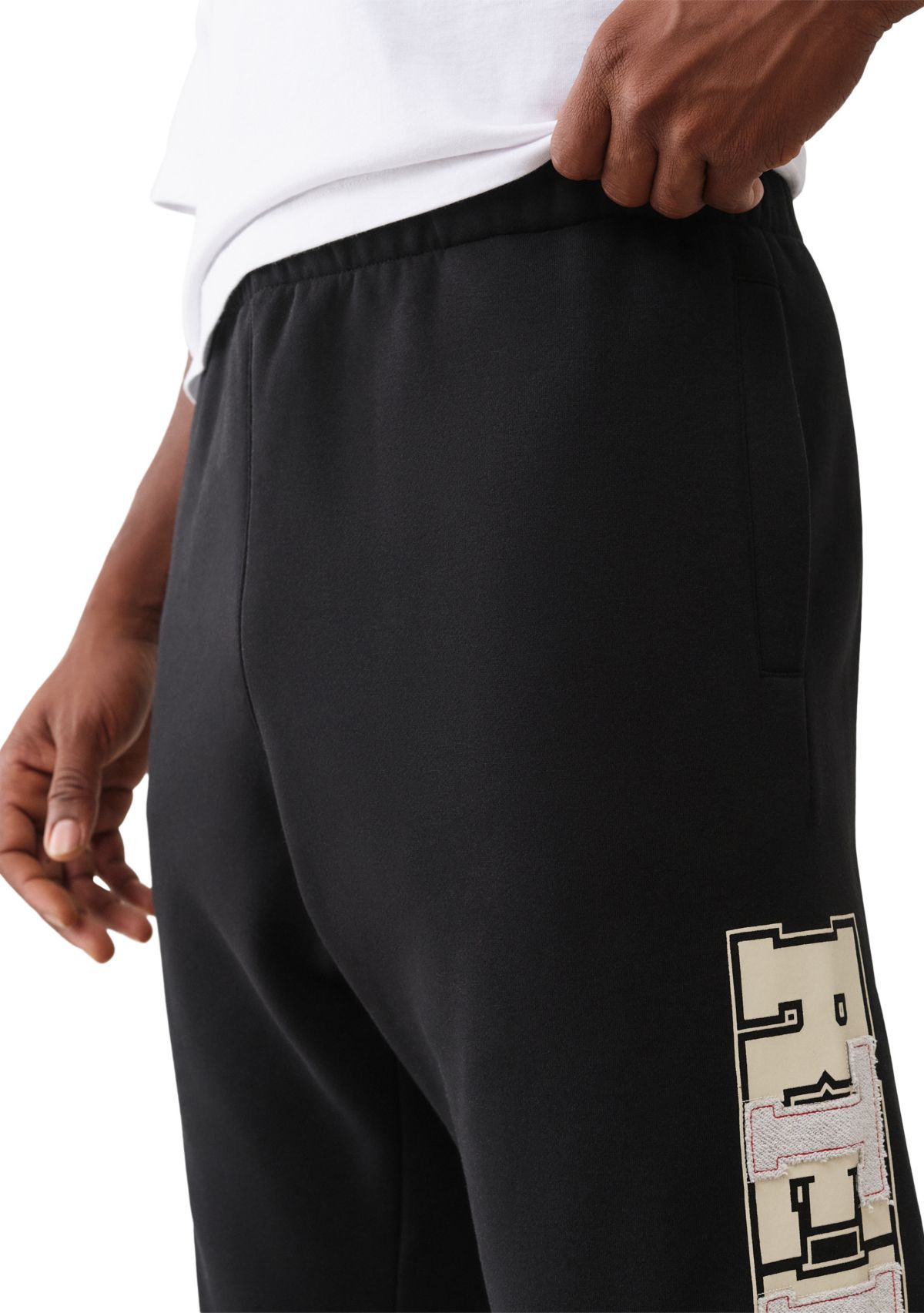 Terry Applique Logo Knit Jogger Pants