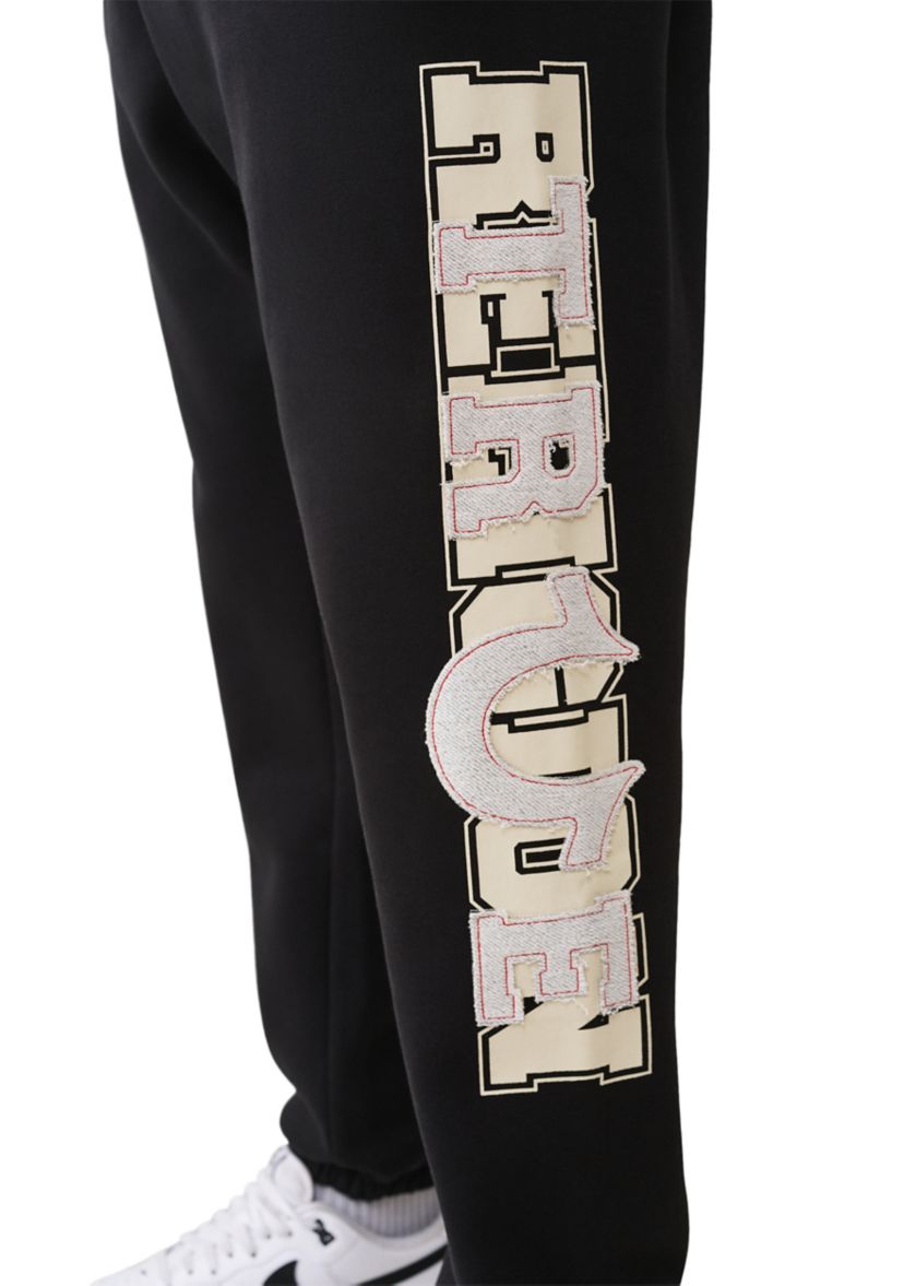 Terry Applique Logo Knit Jogger Pants