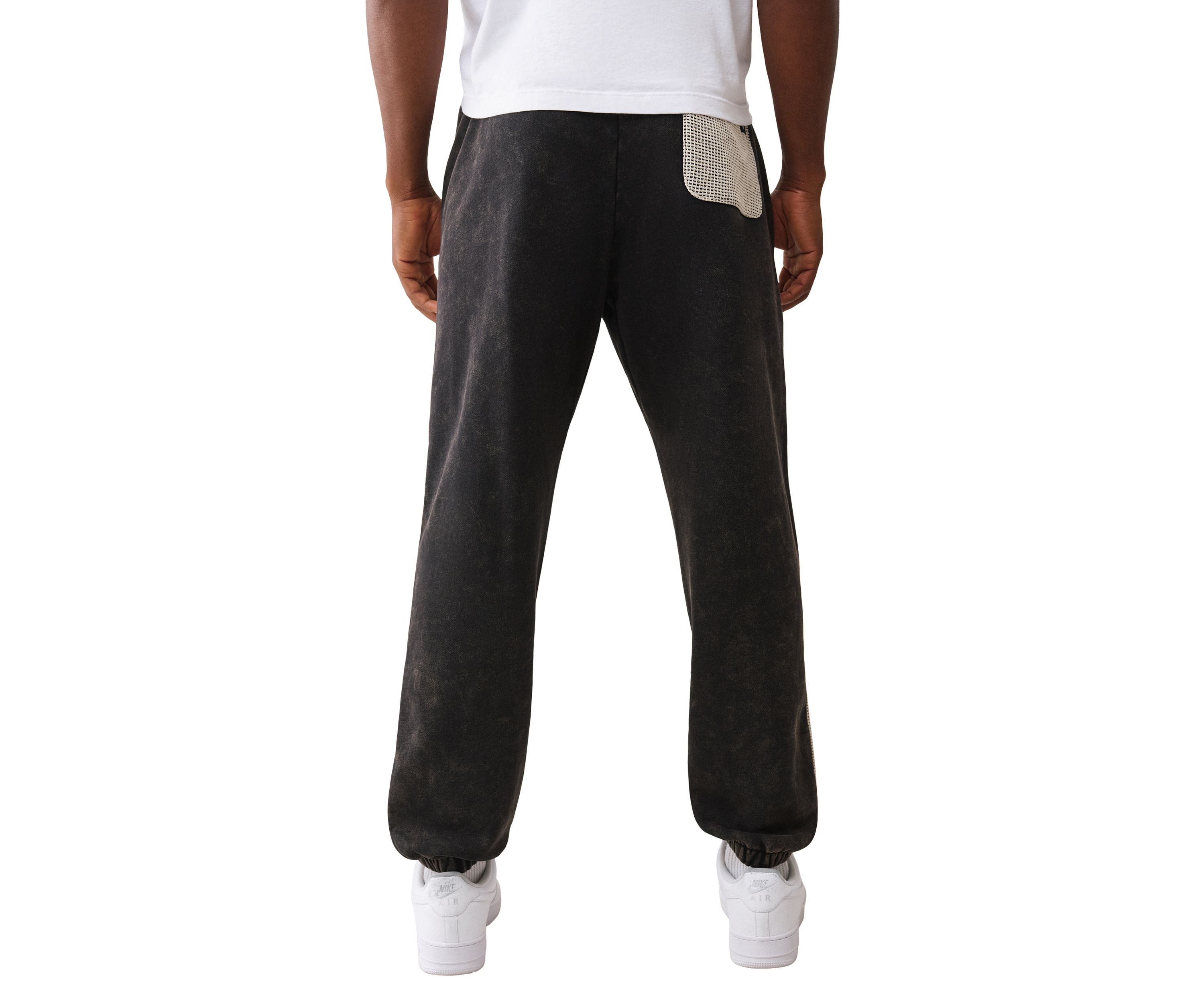 Mesh Inset Knit Jogger Joggers