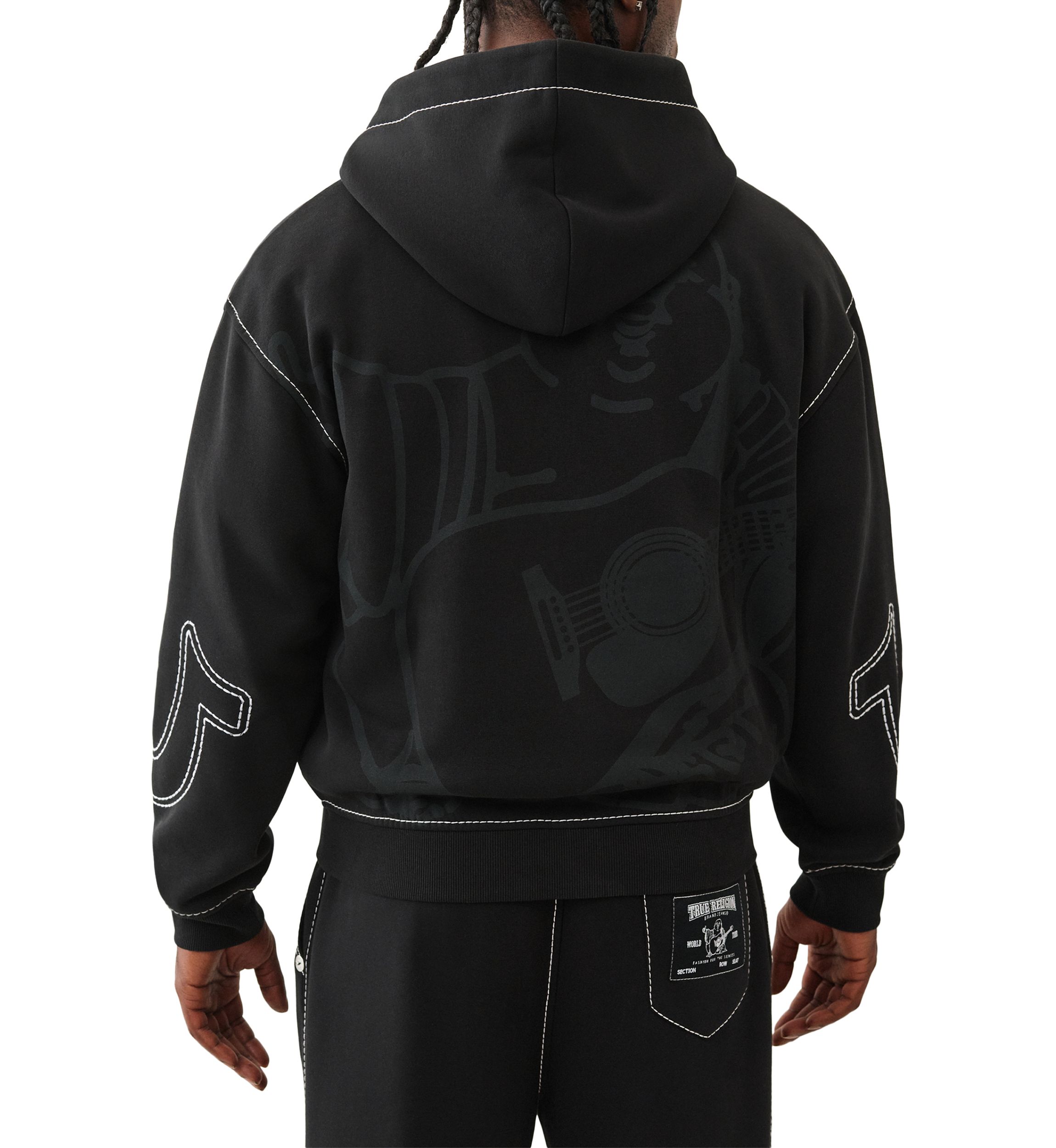 Anniversary Print Big T Zip Hoodie