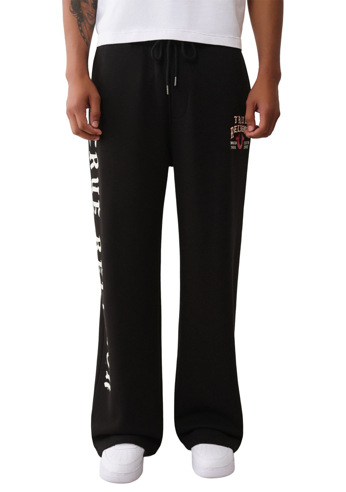 Mens Logo Flag Baggy Sweatpants