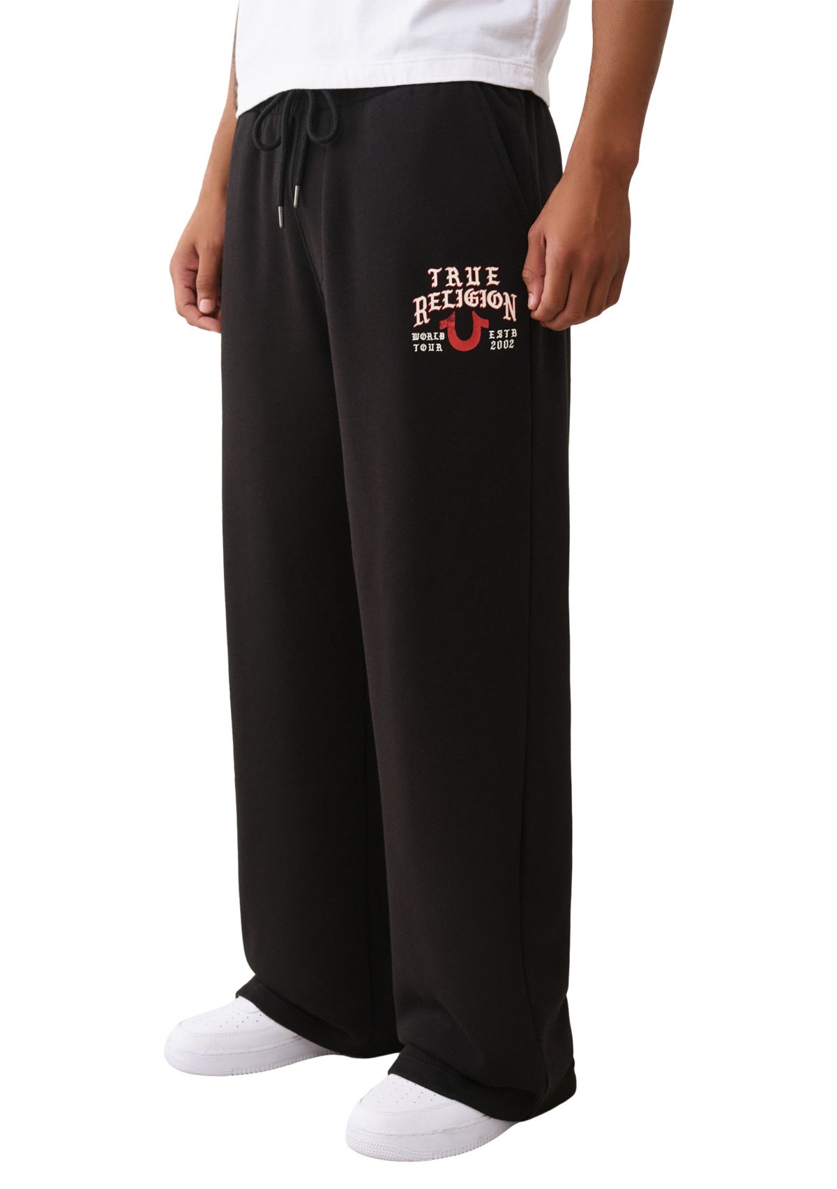 Mens Logo Flag Baggy Sweatpants