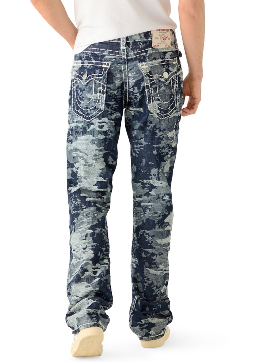 True Religion Men's Billy Boot Cut Fit Super T Jacquard Jeans | Belk
