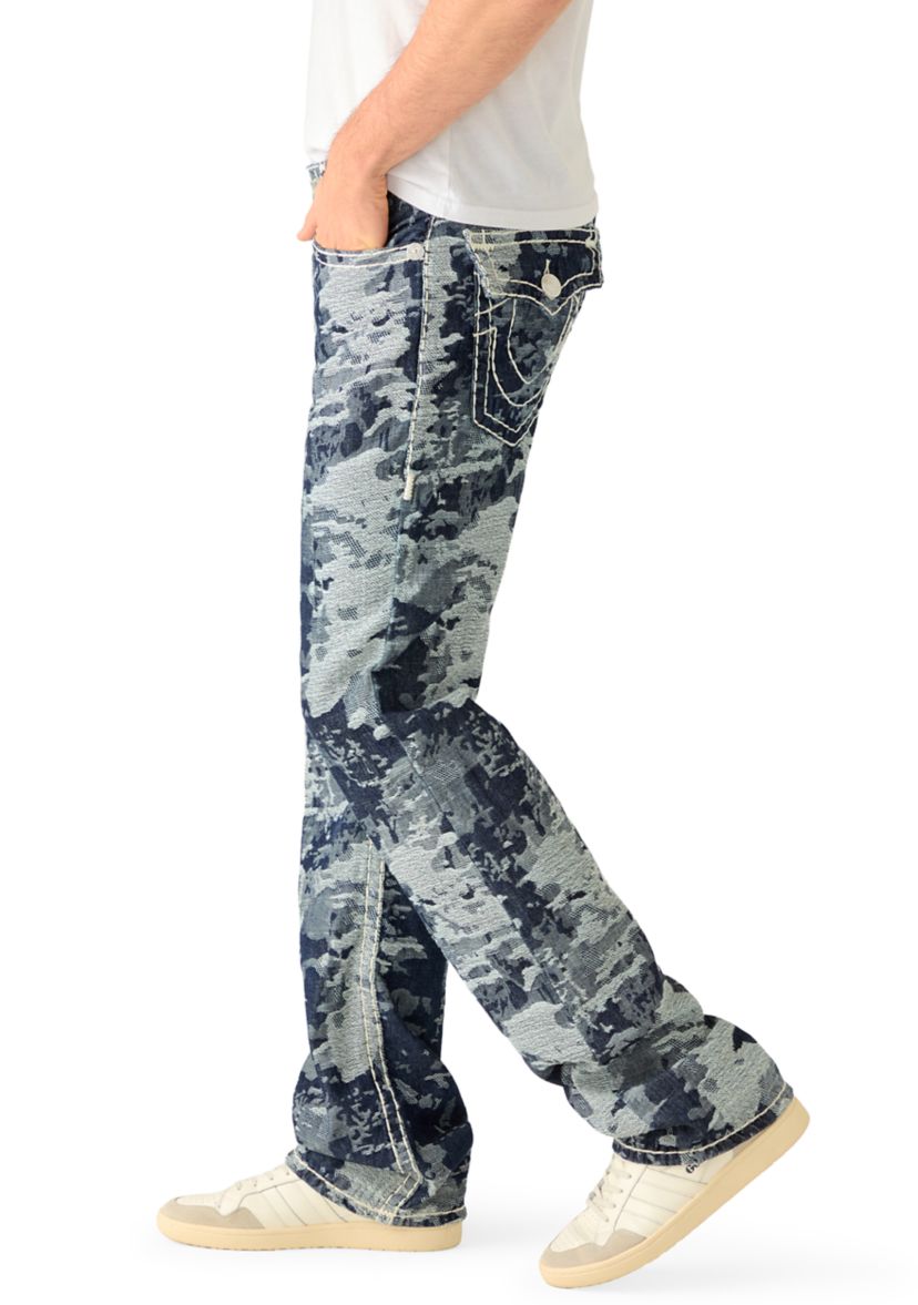 True Religion Men's Billy Boot Cut Fit Super T Jacquard Jeans | Belk