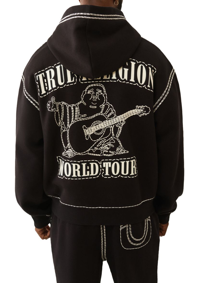 True Religion Men's Super T Boxy Zip Hoodie | Belk
