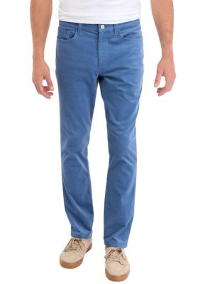 Southern Proper Men's Classic 5 Pocket Corduroy Pants, Blue, 42 x 32