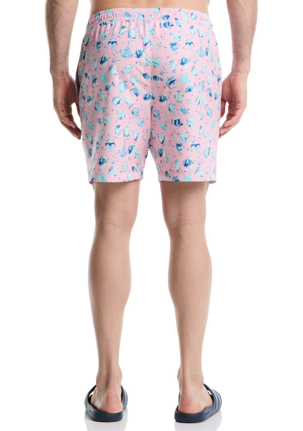 Fish Print Swim Trunks 