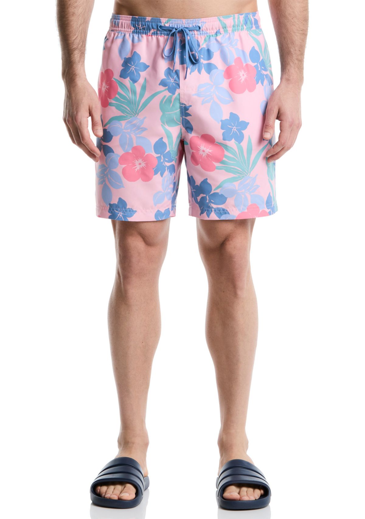 Big & Tall Printed Swim Trunks