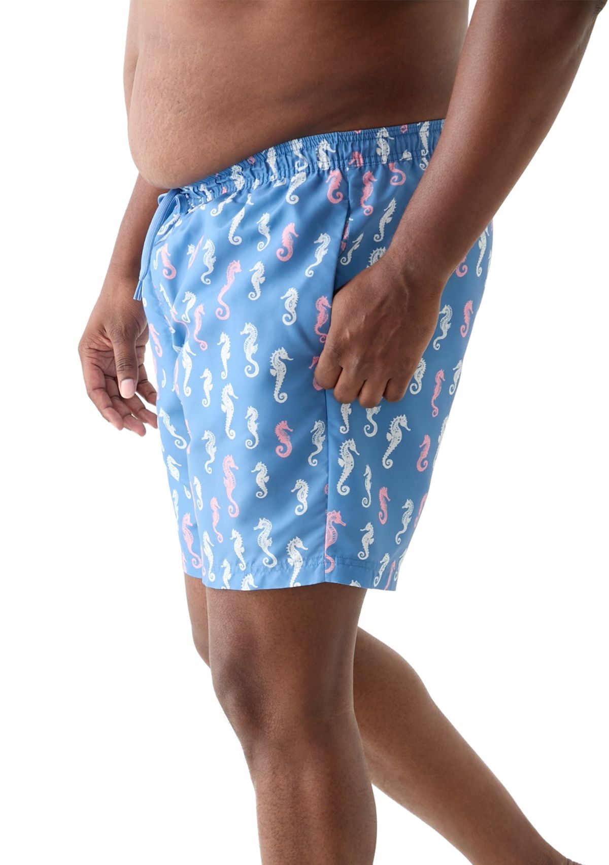 Big & Tall Seahorse Swim Trunks 