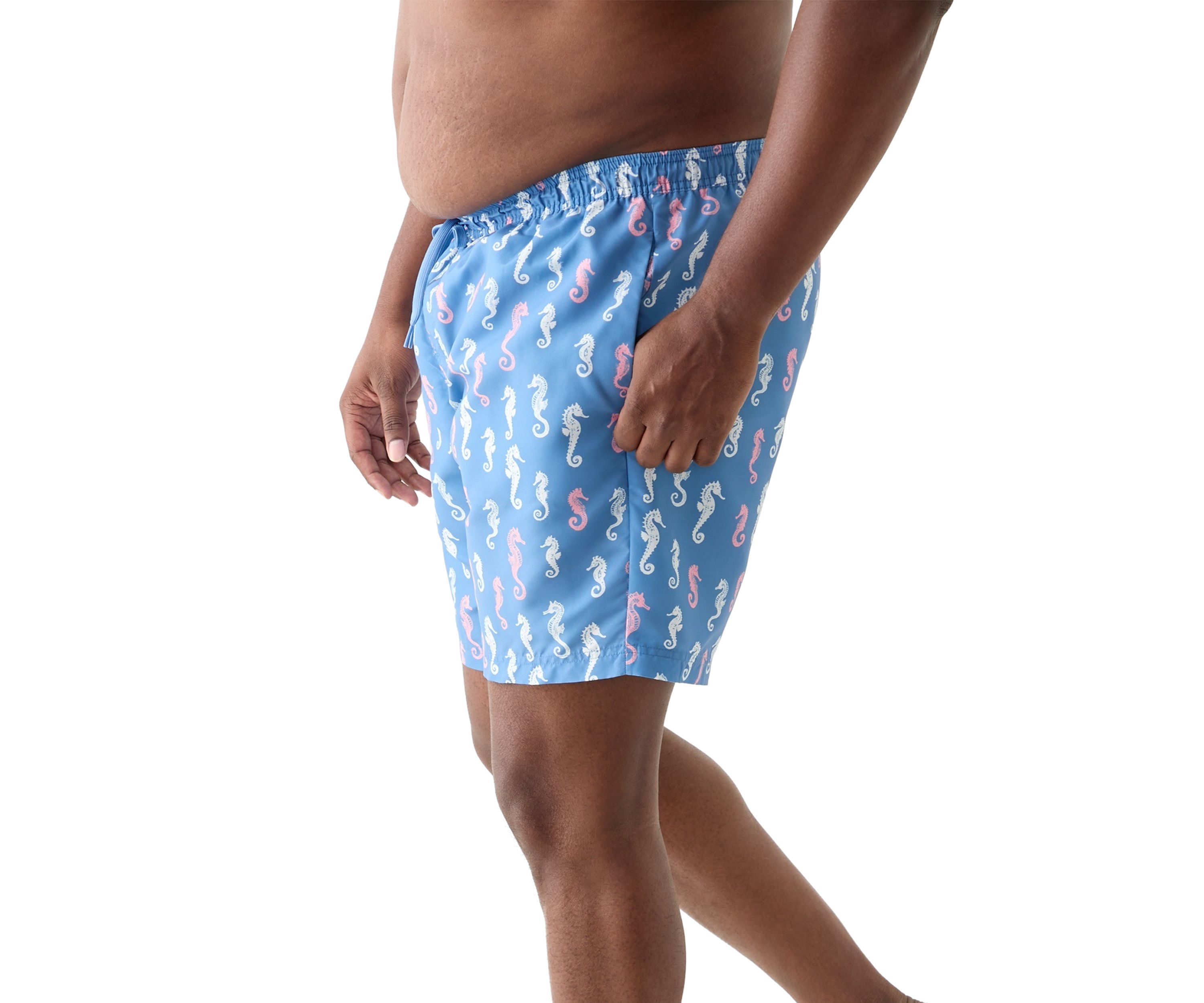 Big & Tall Seahorse Swim Trunks 