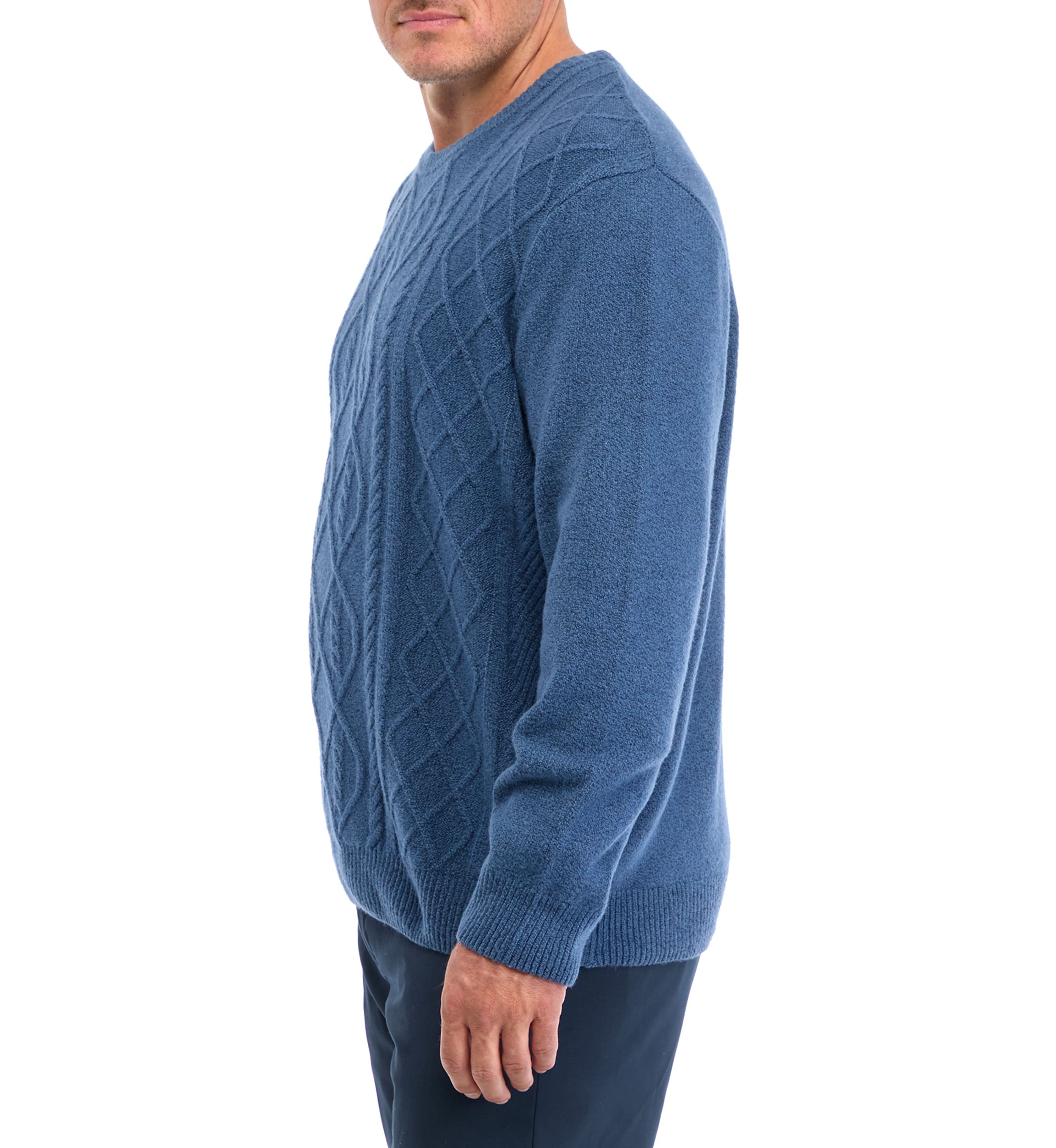 Big & Tall Fisherman Crew Neck Sweater