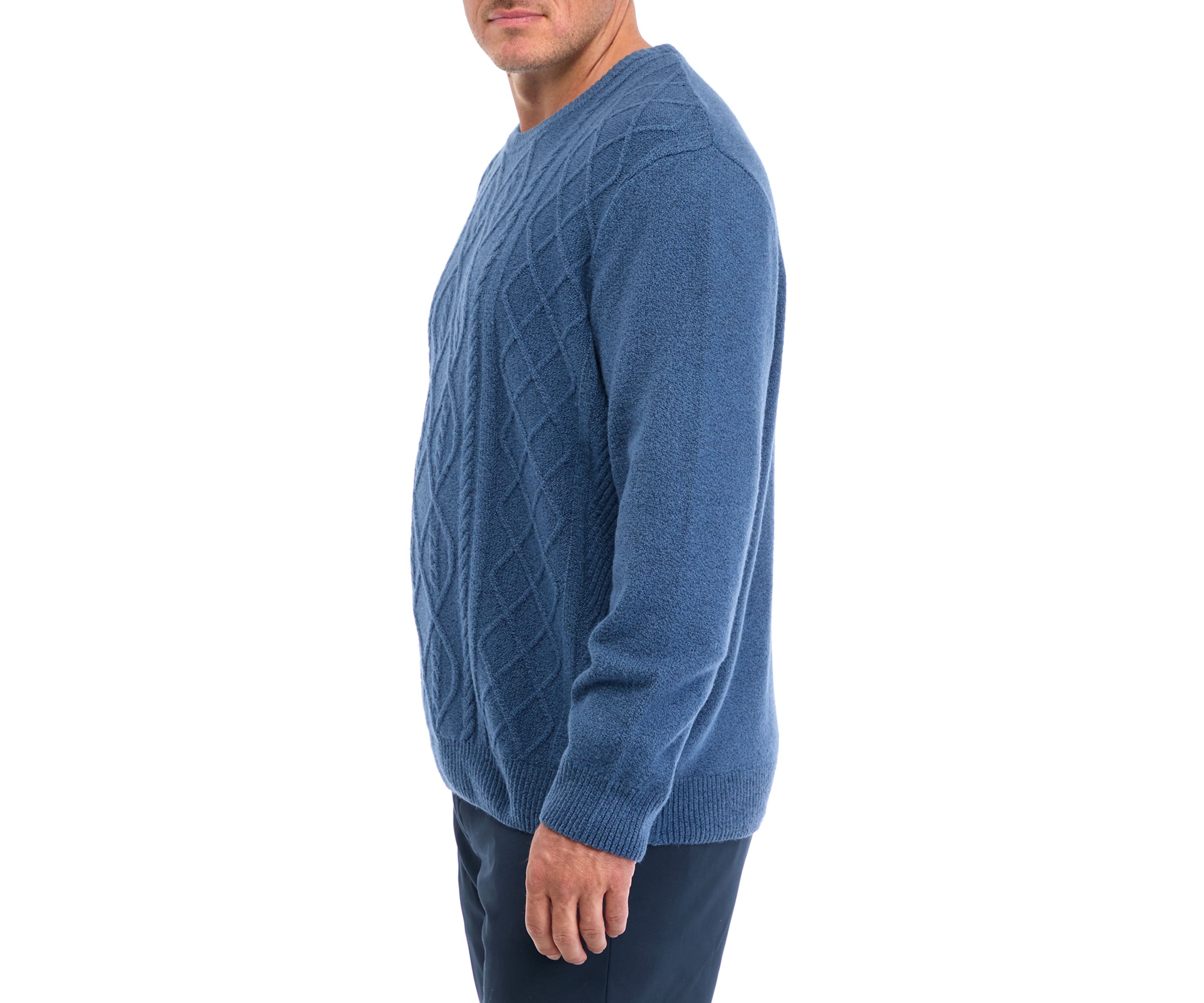Big & Tall Fisherman Crew Neck Sweater