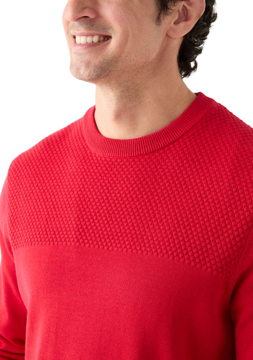 Mens Blister Stich Yoke Sweater