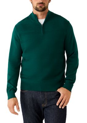 Southern Proper Men's Blister Stitch 1/4 Zip Pullover, 2XL
