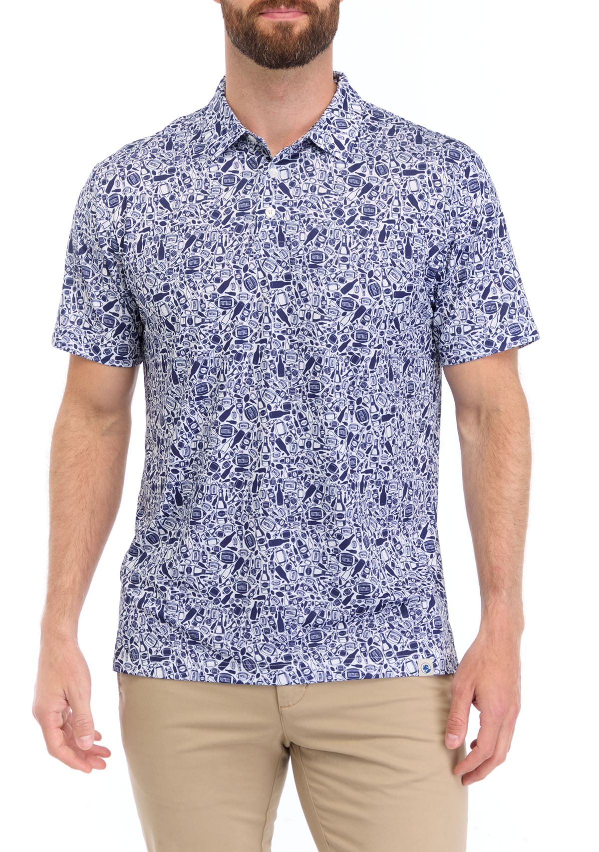 Football Printed Polo Shirt