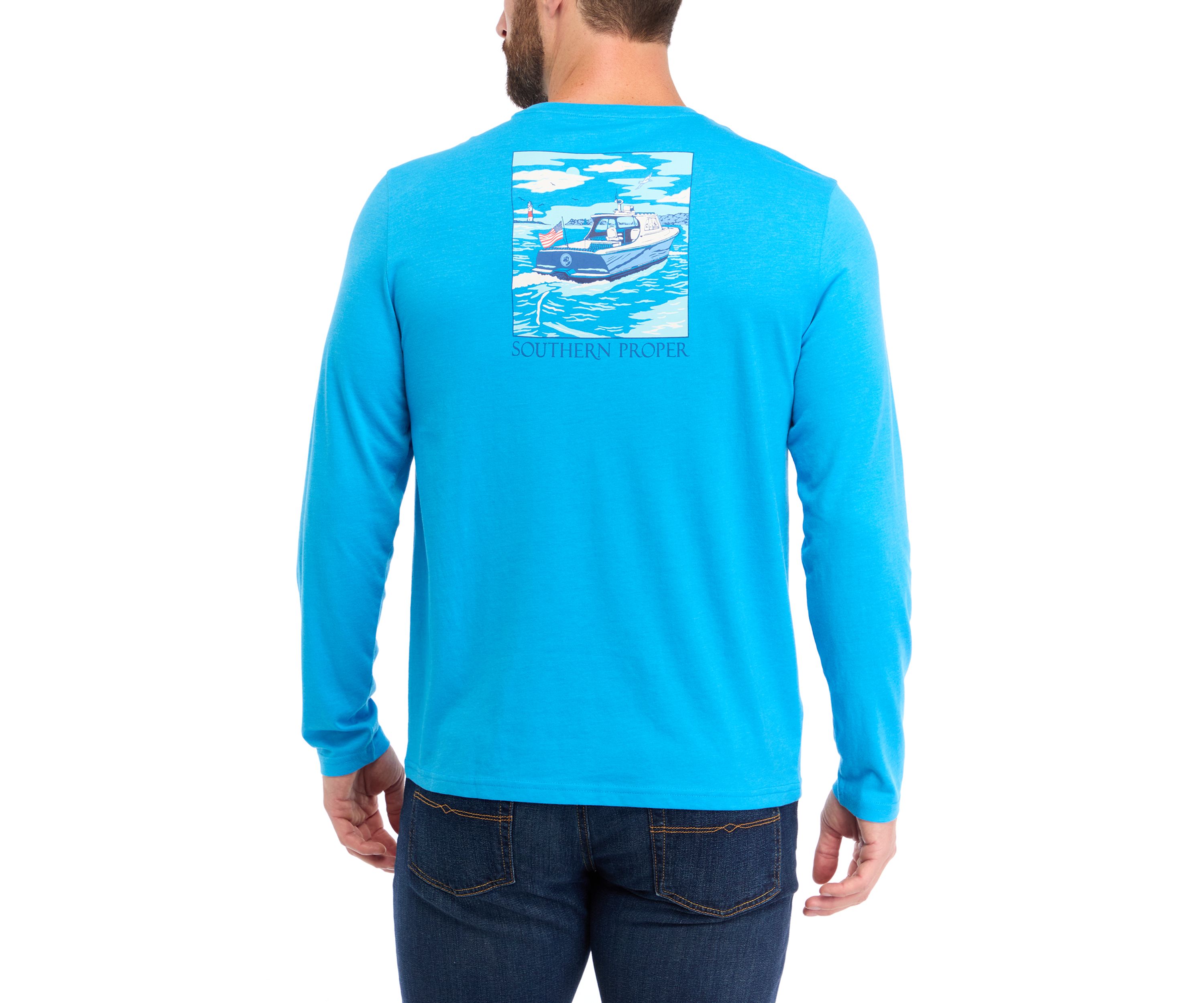 Boat Long Sleeve Graphic T-Shirt