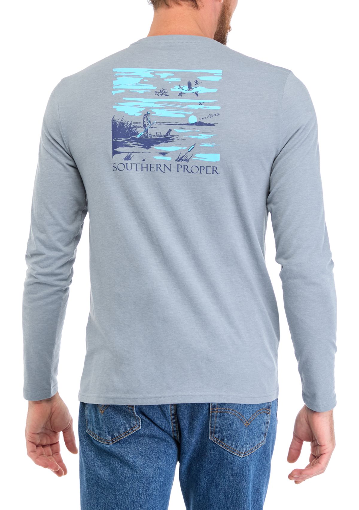 Long Sleeve Lake Day Graphic T-Shirt 