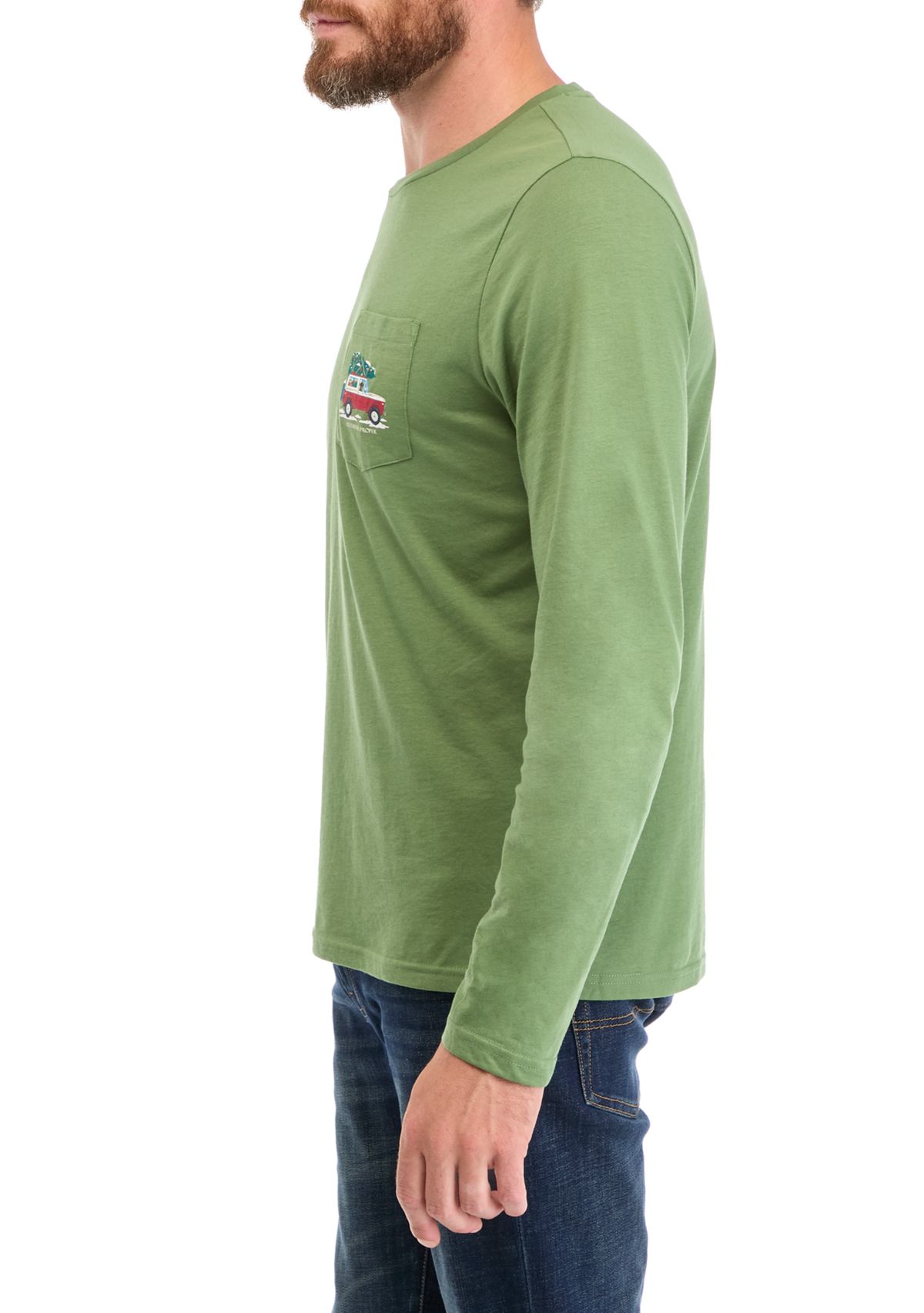 Mens Holiday Truck Graphic T-Shirt