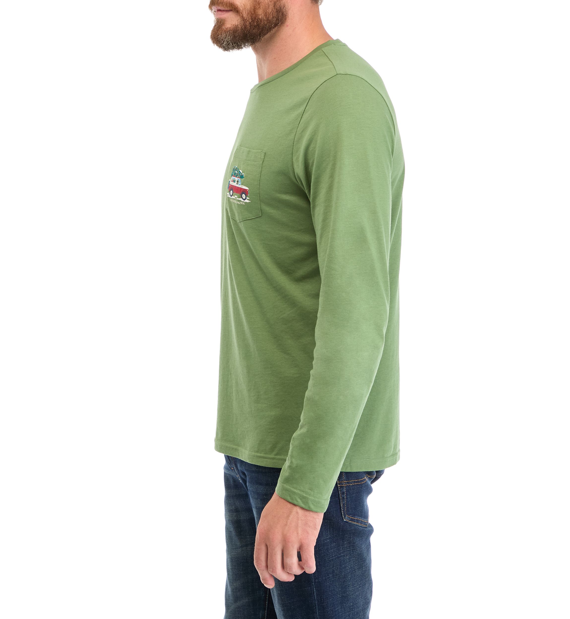 Mens Holiday Truck Graphic T-Shirt